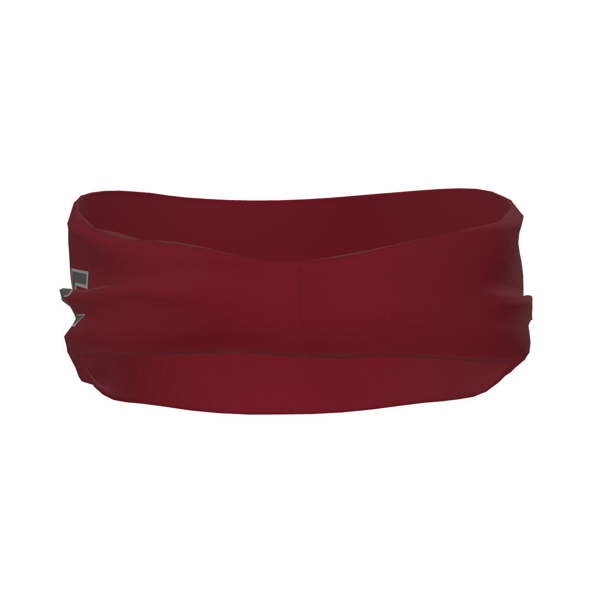 Custom Crimson Red Dark Grey Sports headband
