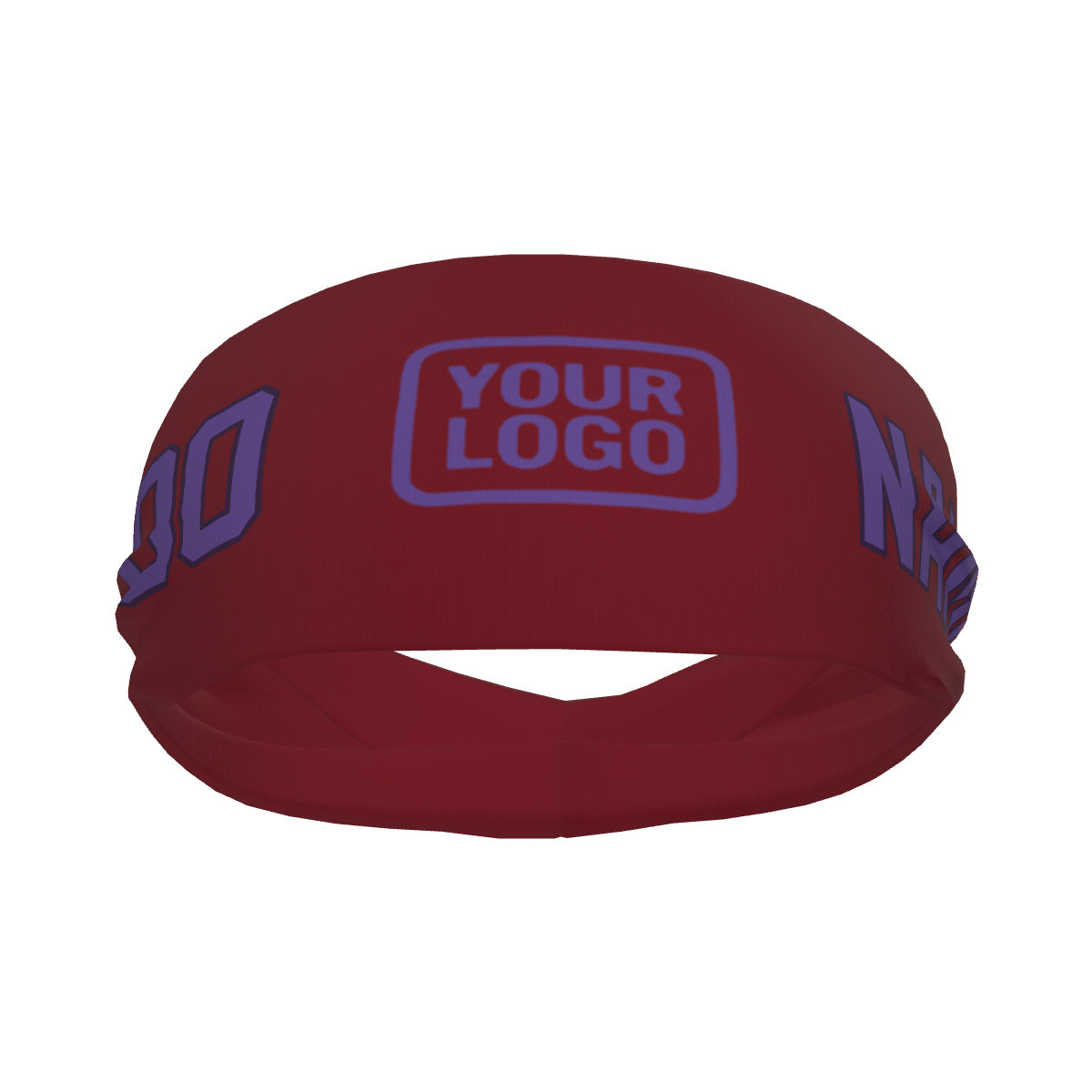 Custom Crimson Red Light Purple Sports headband
