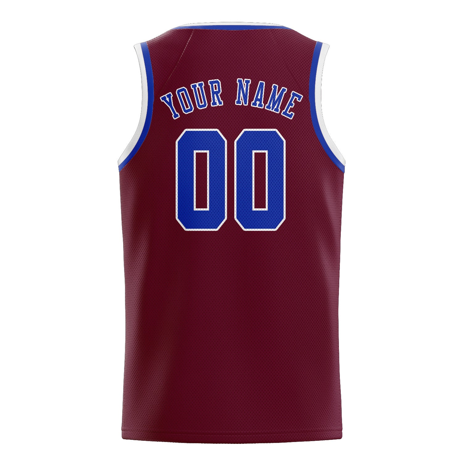 Custom Crimson Red Sky Blue Basketball Jersey