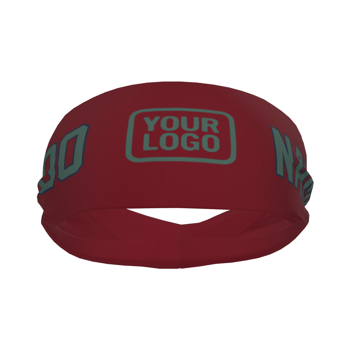 Custom Crimson Red Blue Green Sports headband