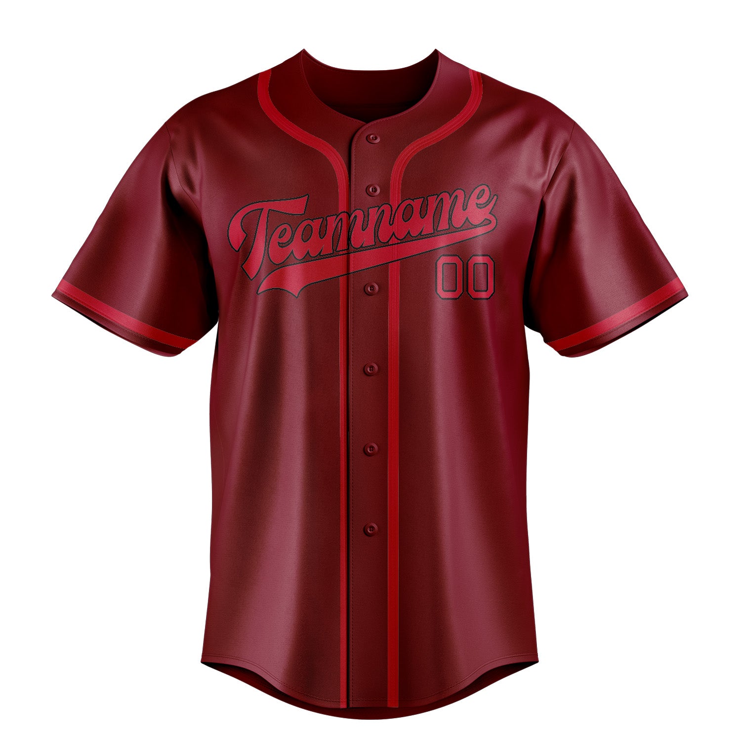 Custom Crimson Red Red Baseball Jersey