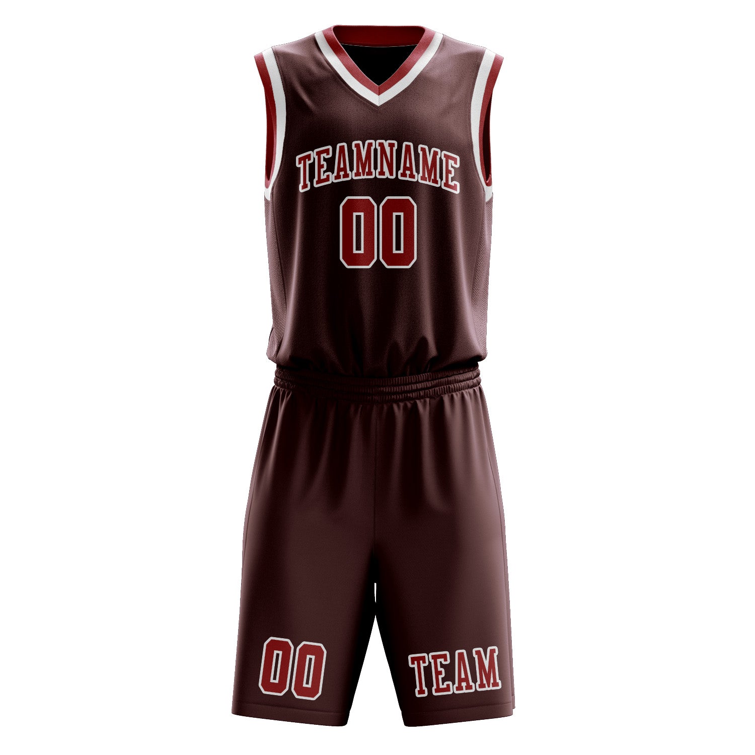 Custom Crimson Red Red Basketball Set