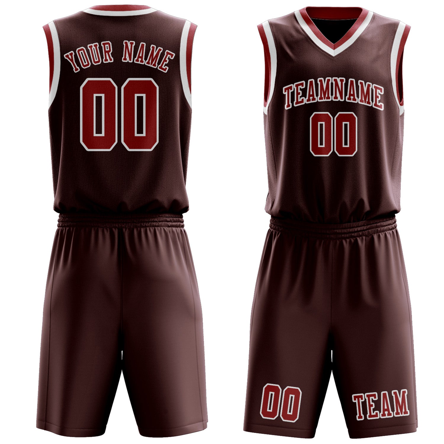 Custom Crimson Red Red Basketball Set
