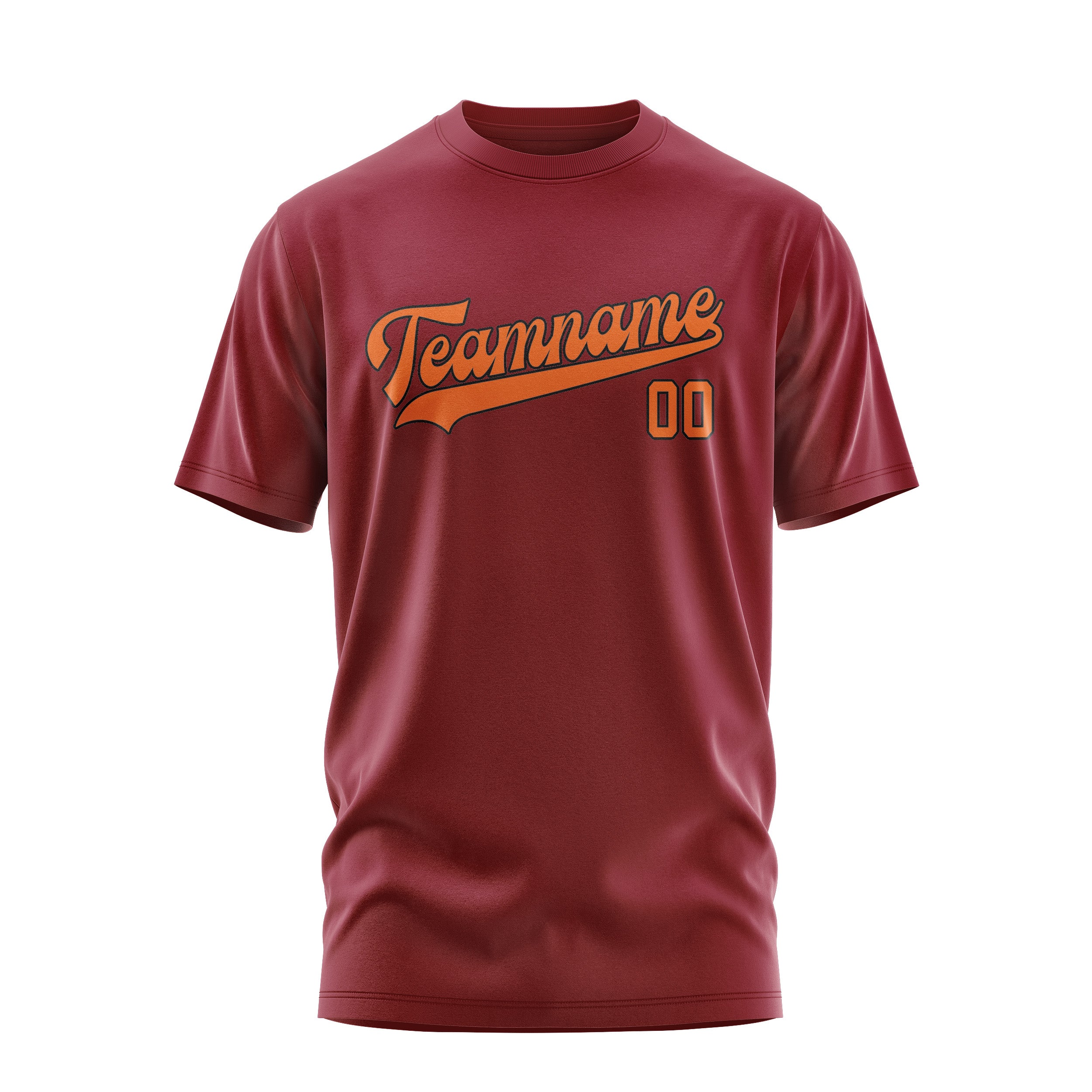 Custom Crimson Red Orange T-Shirt