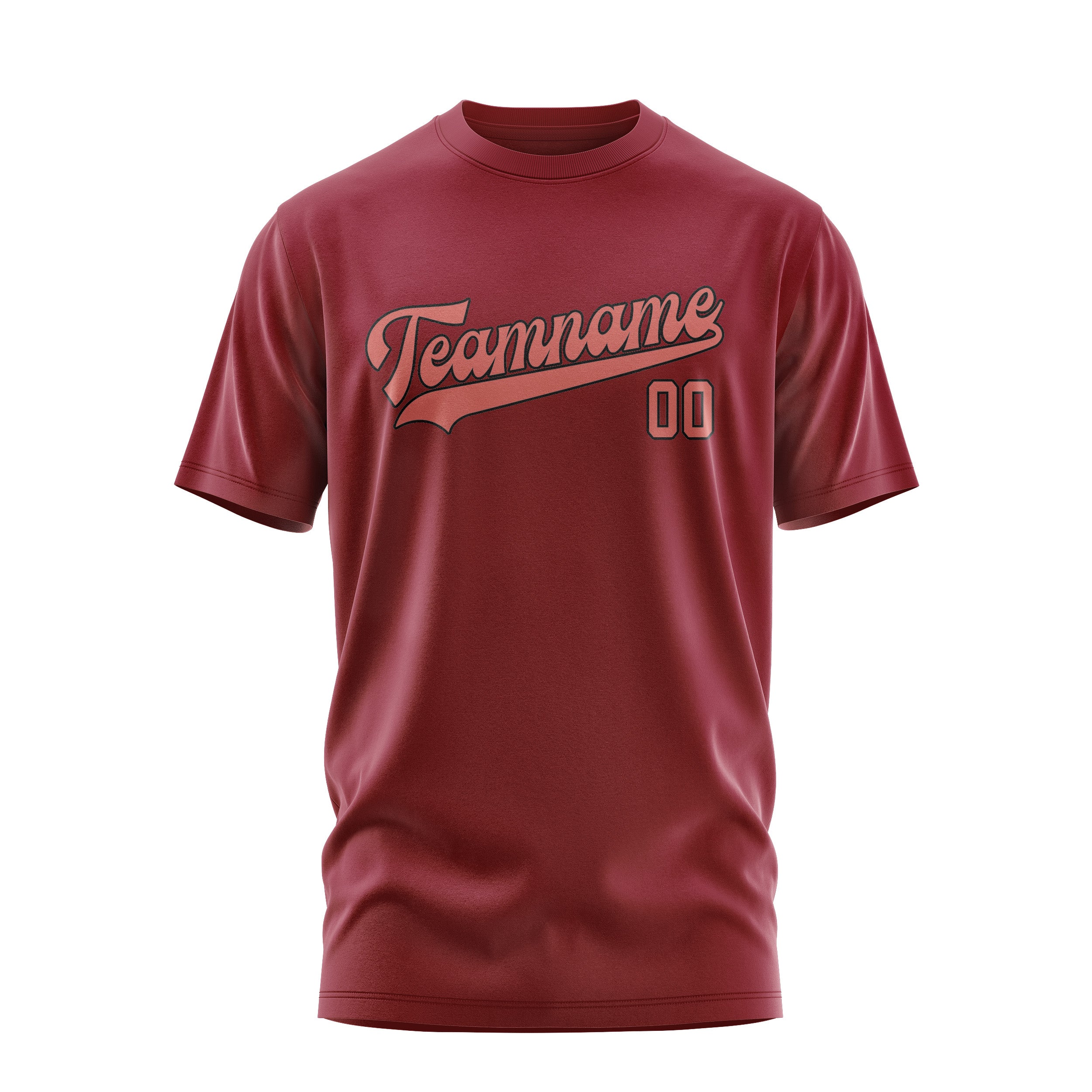 Custom Crimson Red Copper Rose T-Shirt