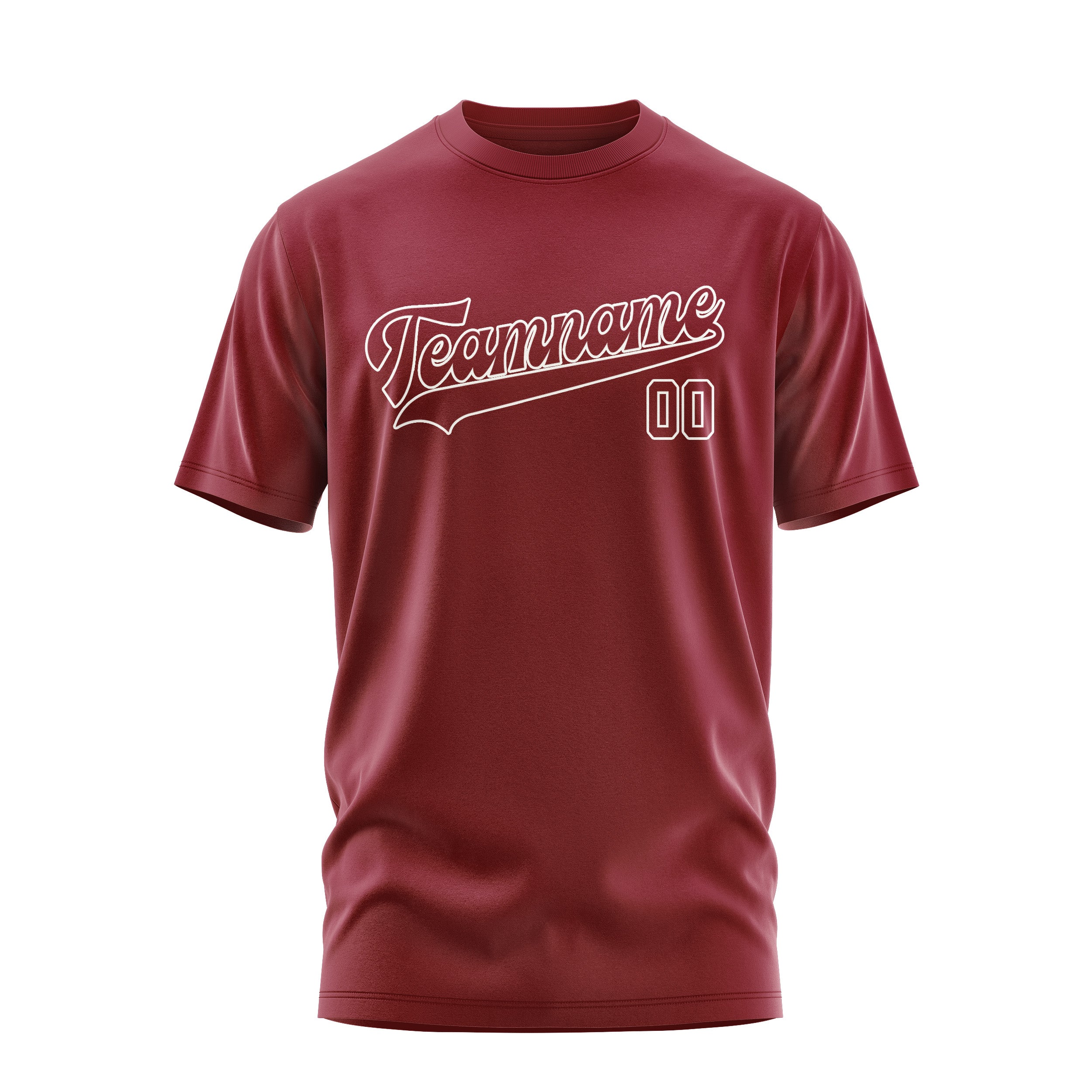 Custom Crimson Red Crimson Red T-Shirt