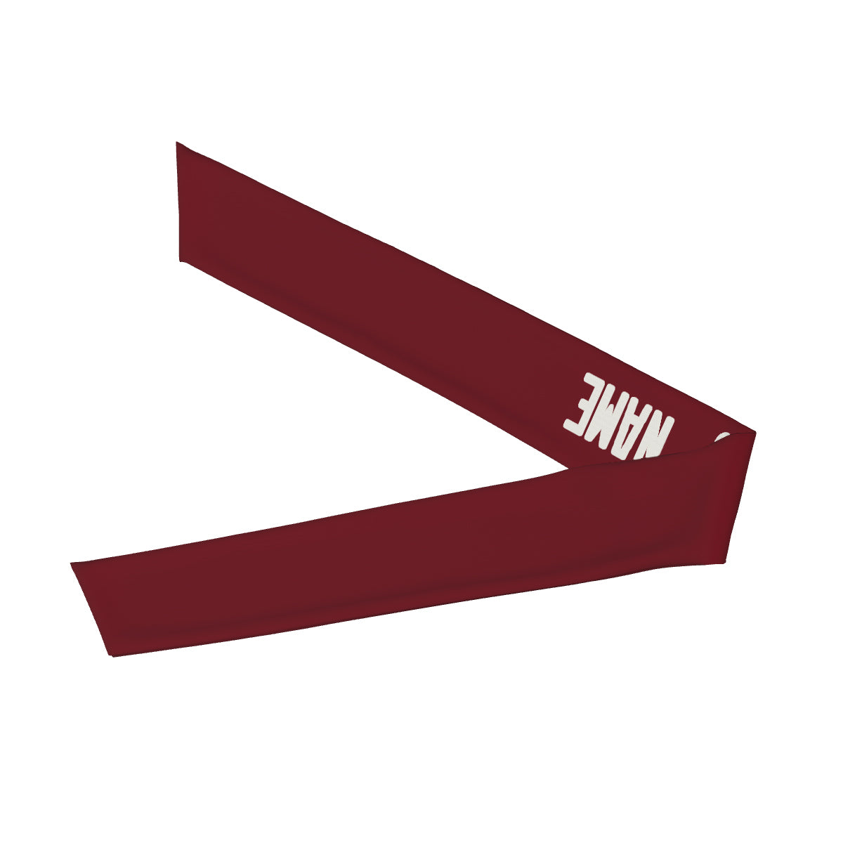 Custom Crimson Red White Headband