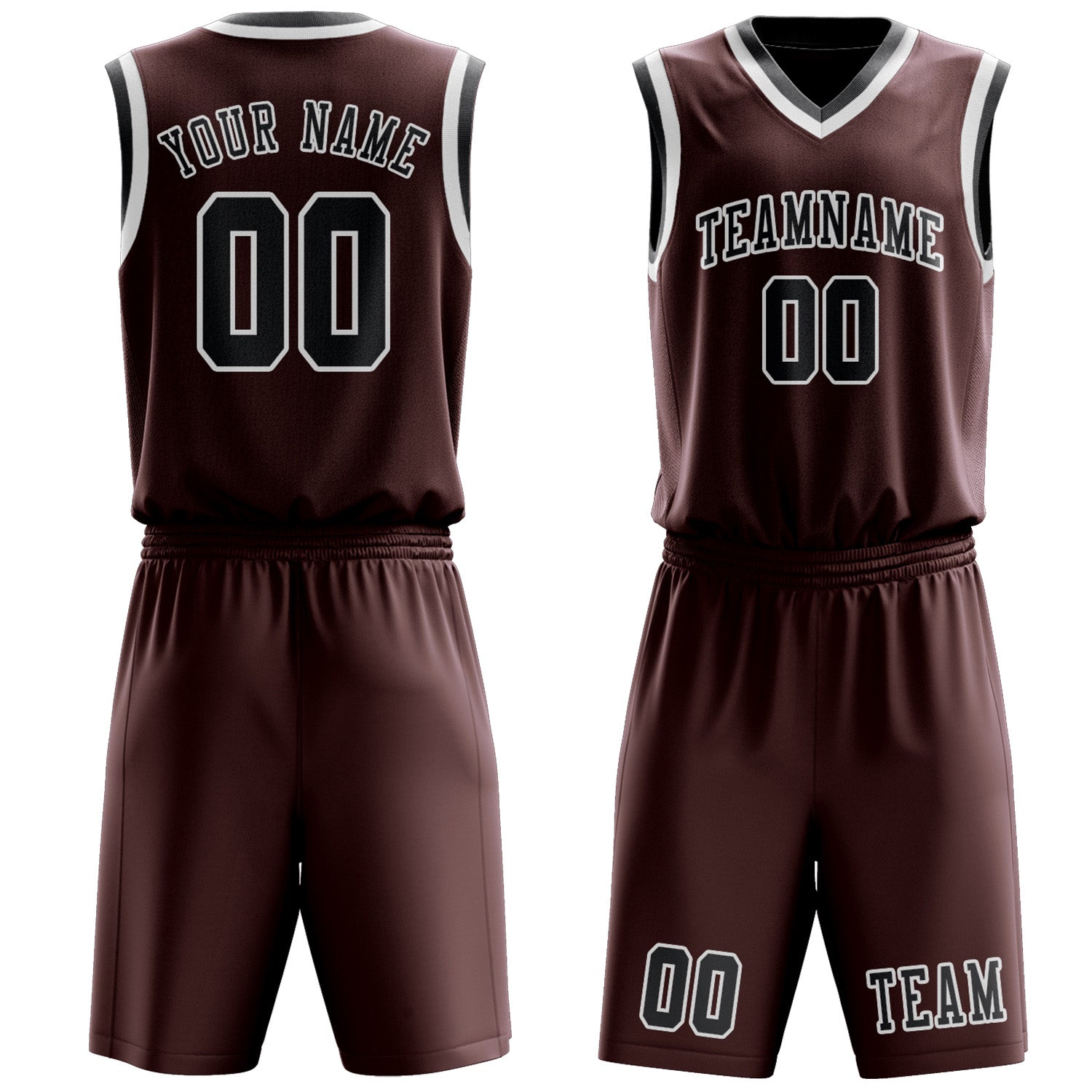 Custom Crimson Red Dark Grey Basketball Set