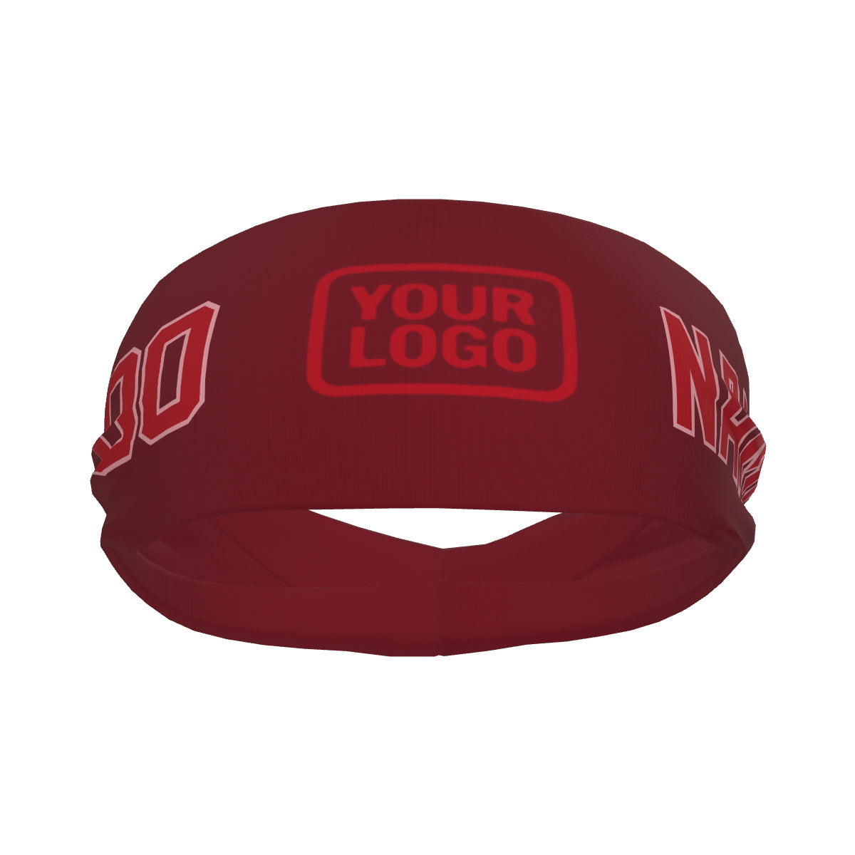 Custom Crimson Red Red Sports headband