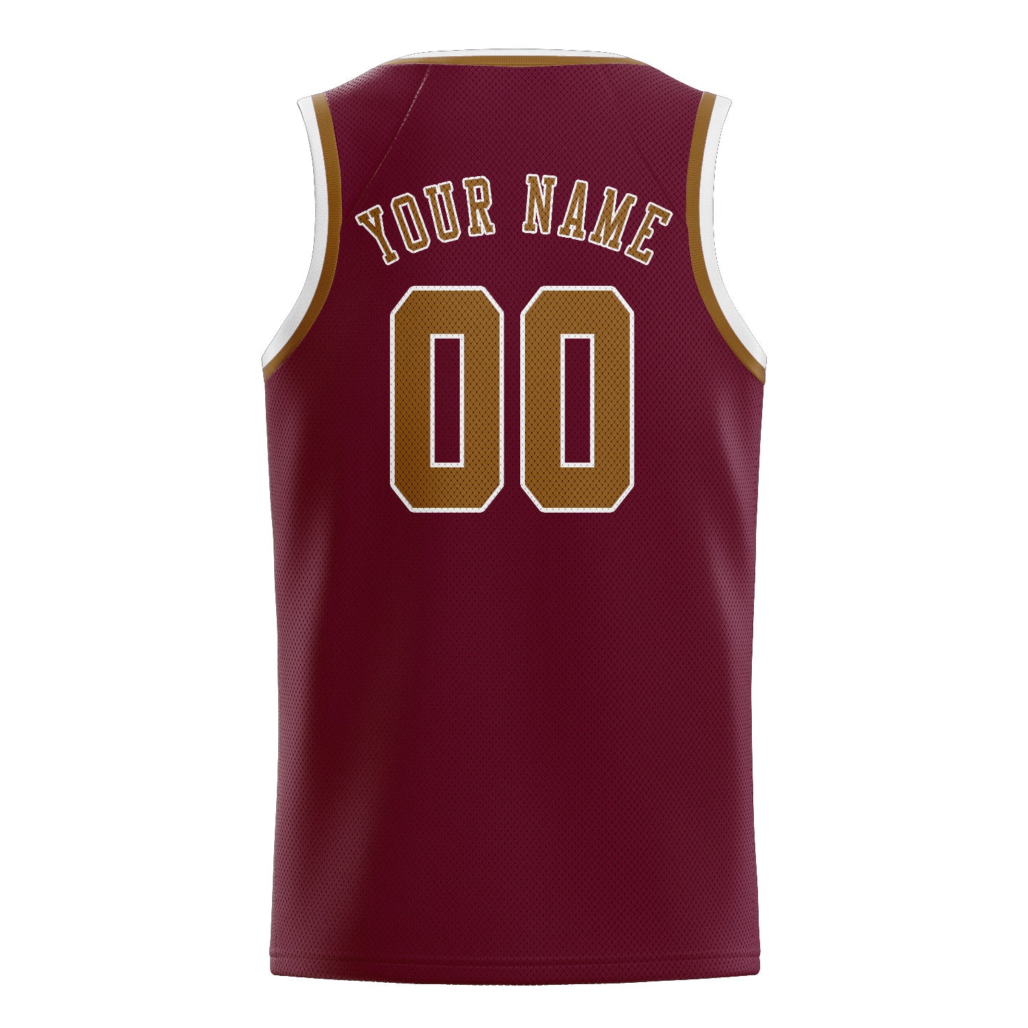 Custom Crimson Red Khaki Basketball Jersey