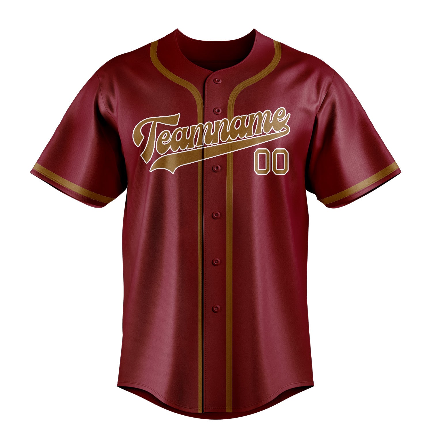 Custom Crimson Red Khaki Baseball Jersey