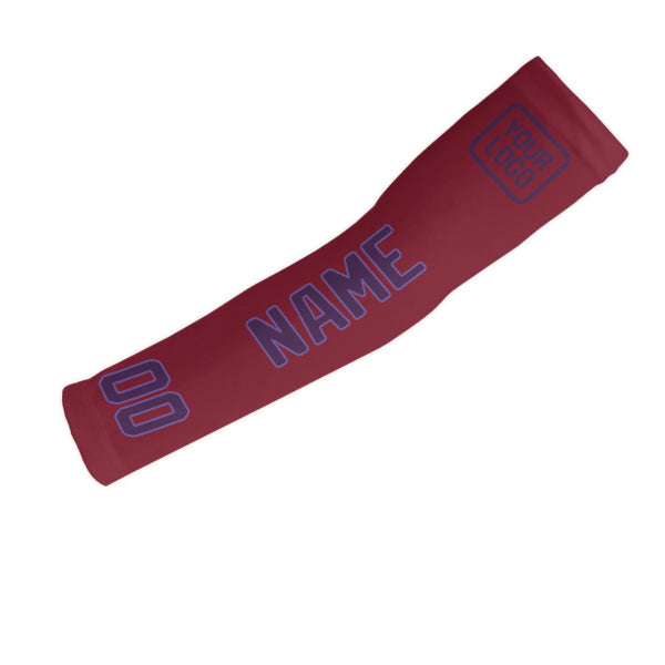 Custom Crimson Red Purple Arm Sleeve