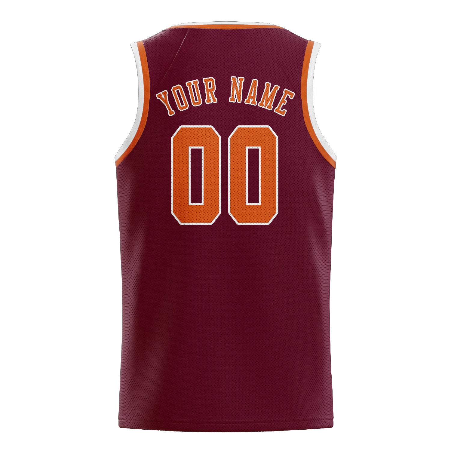 Custom Crimson Red Orange Basketball Jersey