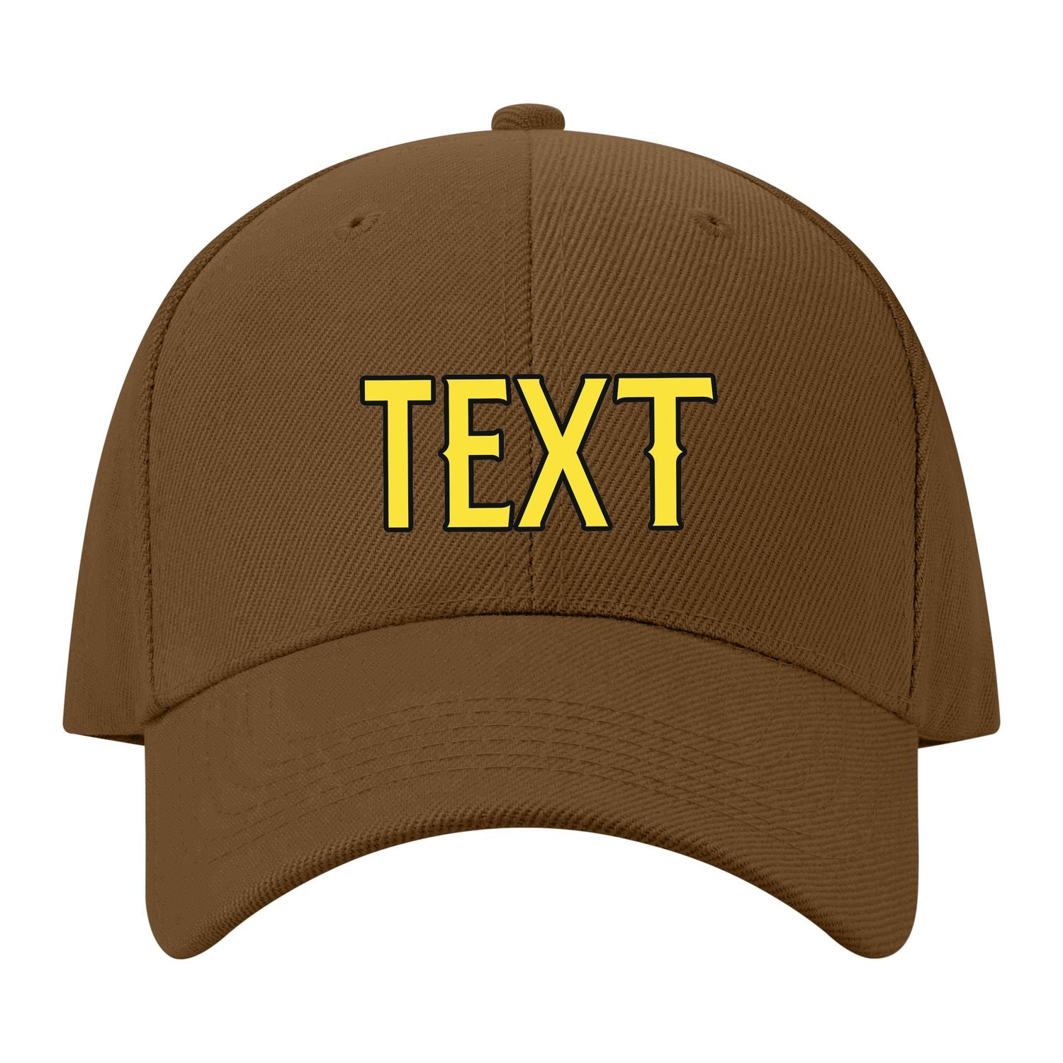 Custom Khaki Light Coral Red Hat 15B21726