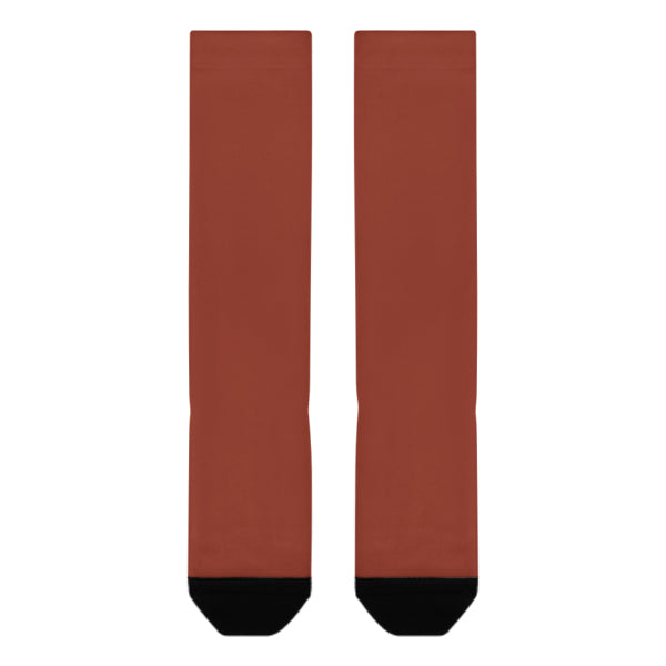 Custom Coral Red Coral Red Knee-High Sock