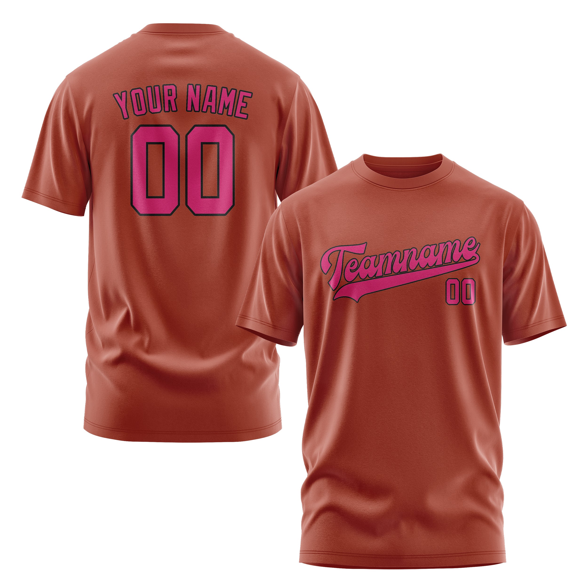 Custom Coral Red Pink T-Shirt