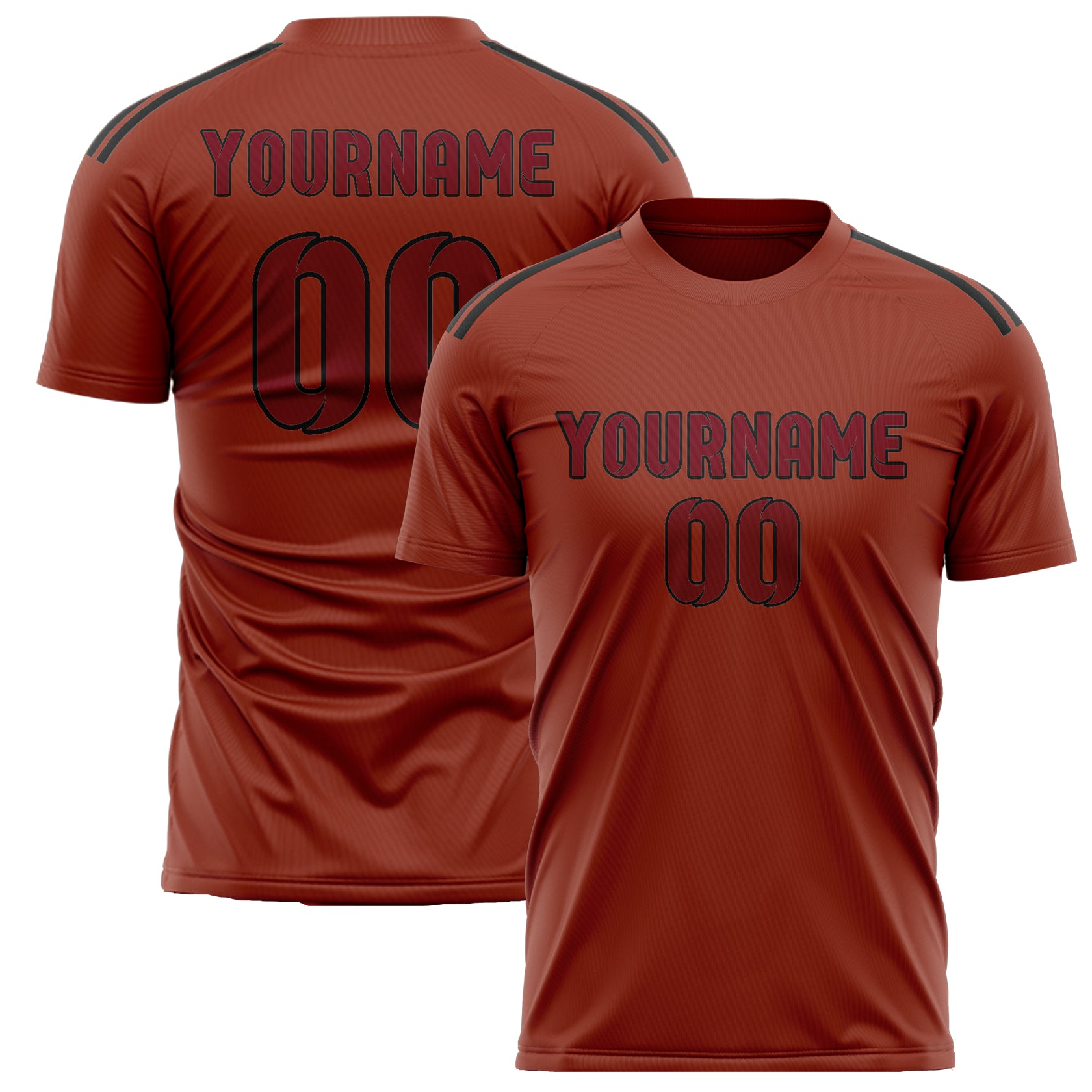 Custom Coral Red Crimson Red Soccer Jersey