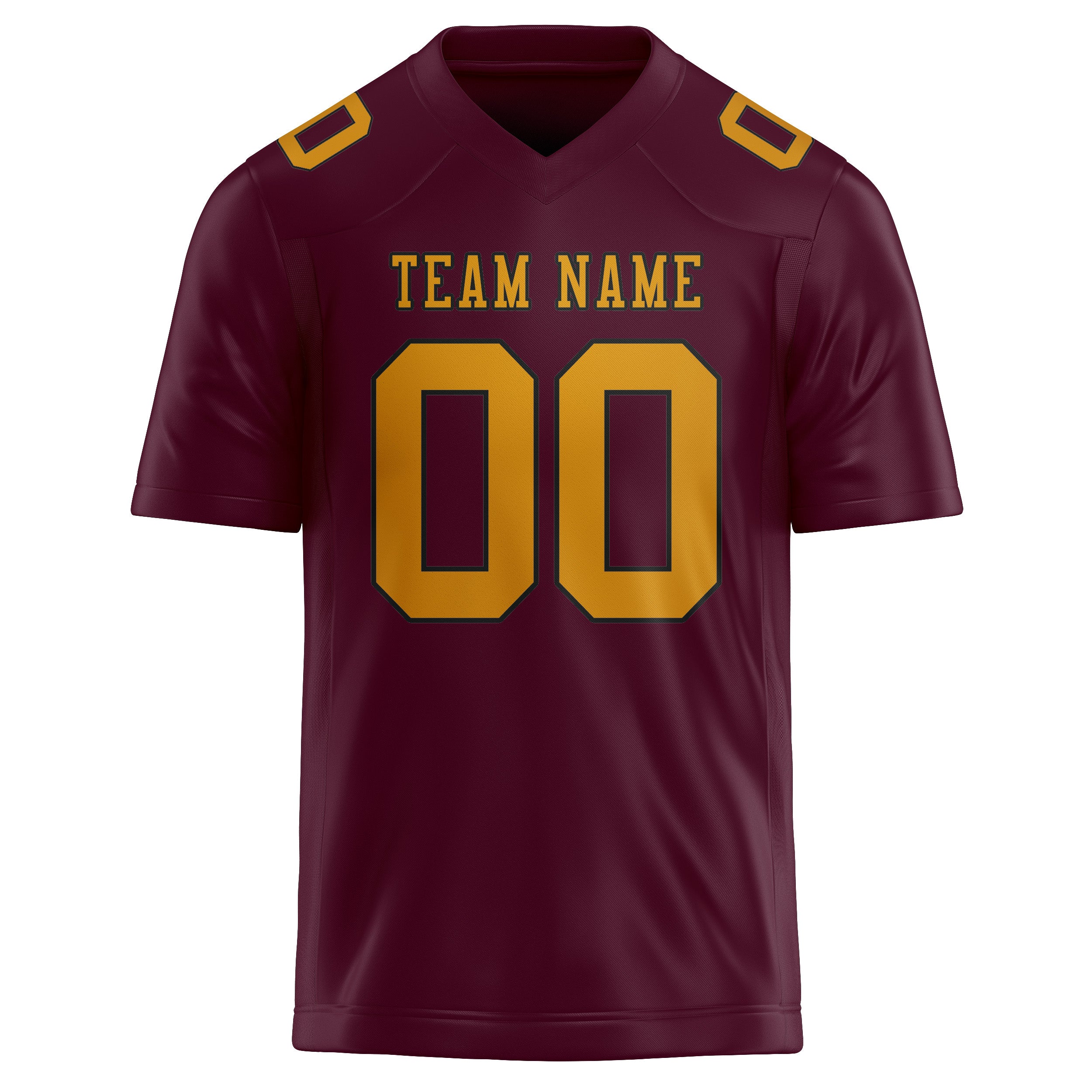 Custom Coral Red Yellow Football Jersey
