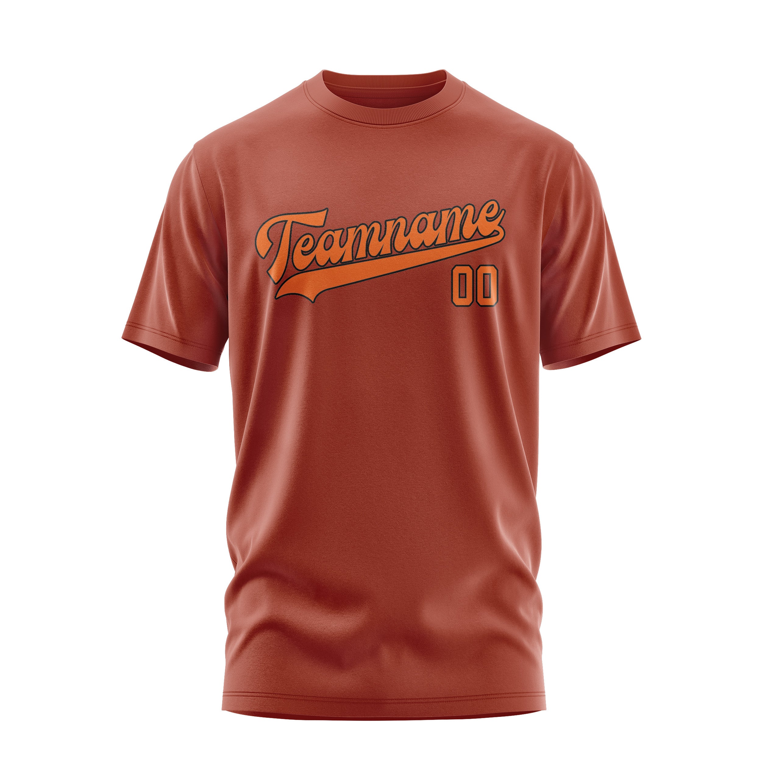 Custom Coral Red Orange T-Shirt