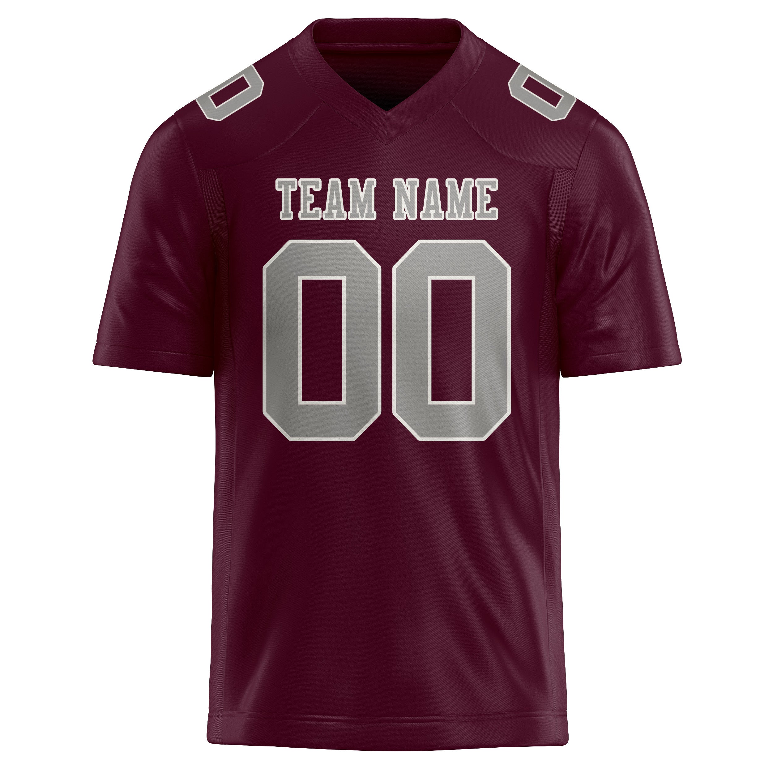Custom Coral Red Gray Football Jersey