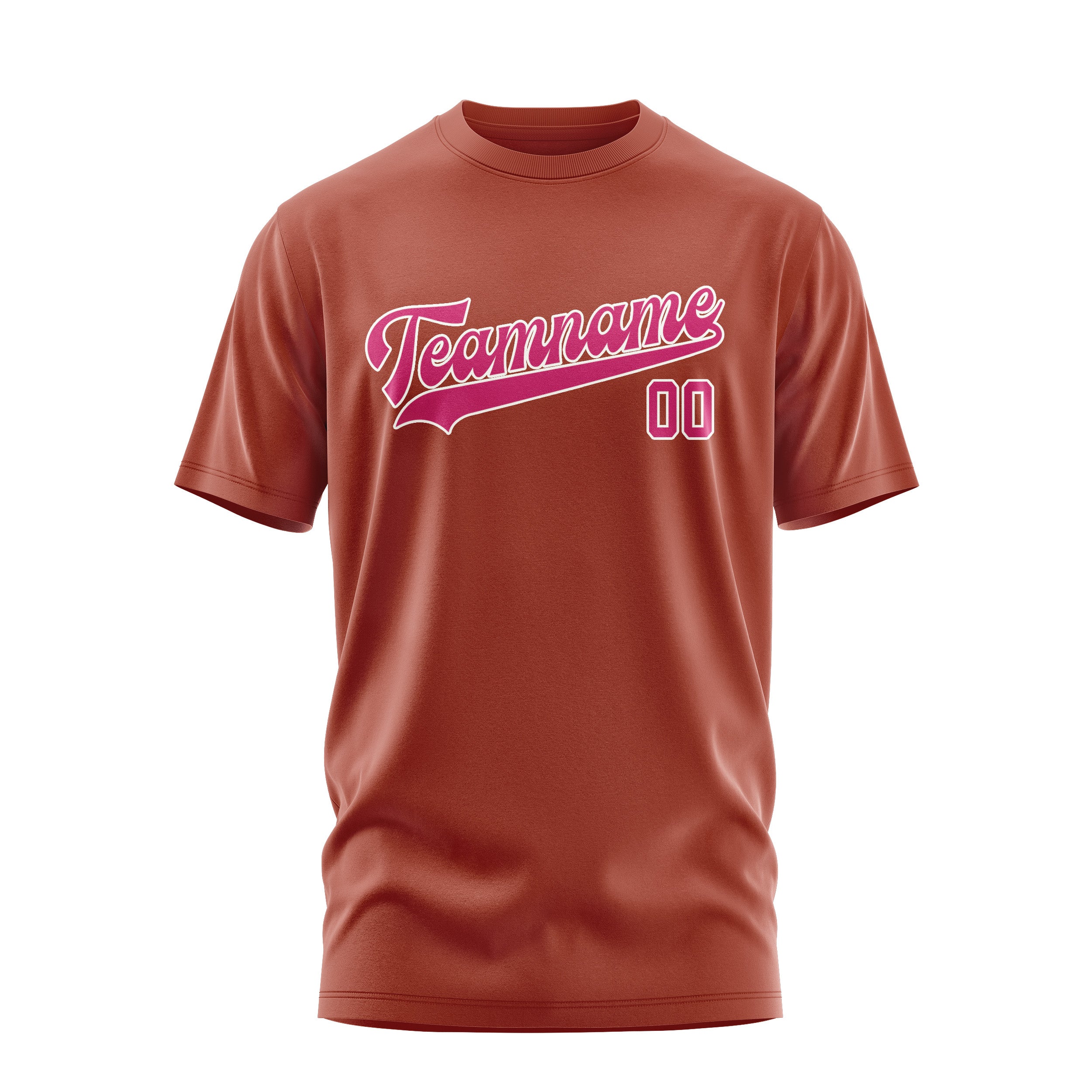 Custom Coral Red Pink T-Shirt