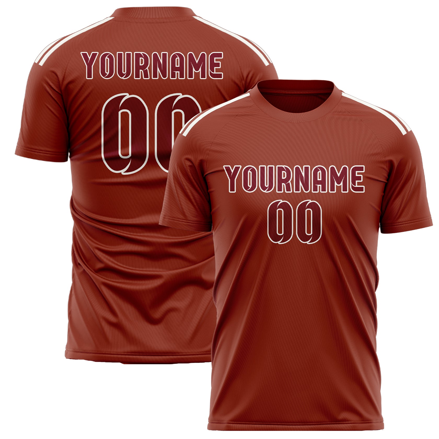 Custom Coral Red Crimson Red Soccer Jersey