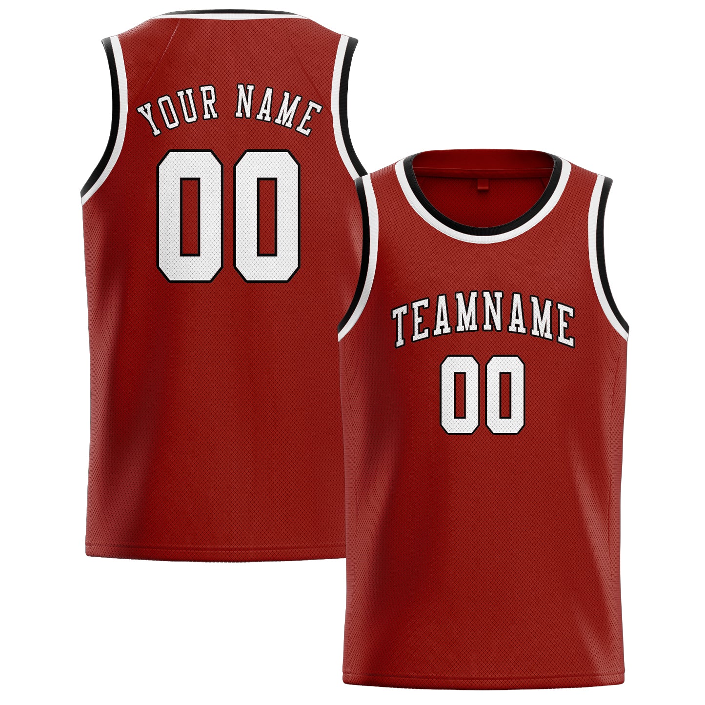 Custom Coral Red White Basketball Jersey