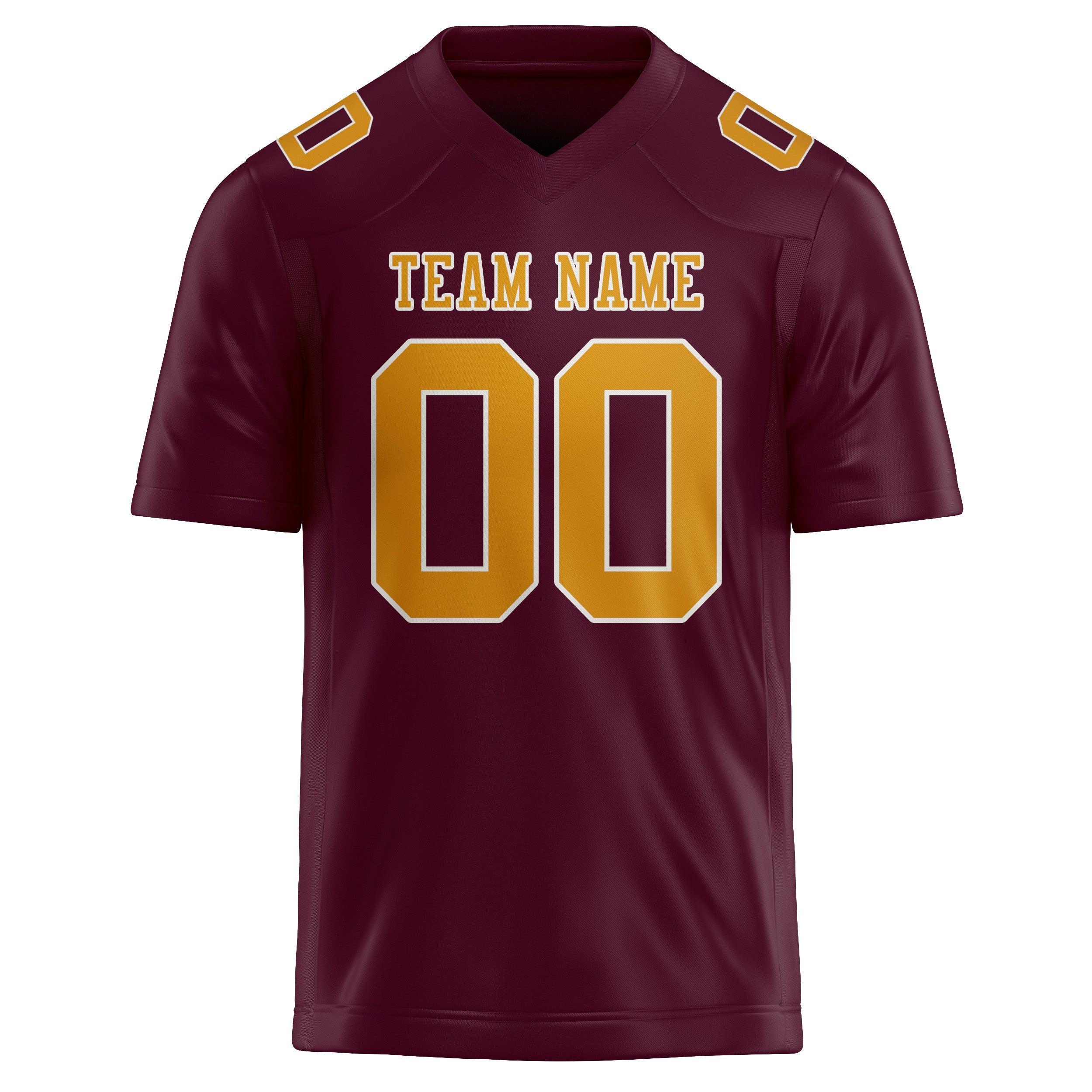 Custom Coral Red Yellow Football Jersey