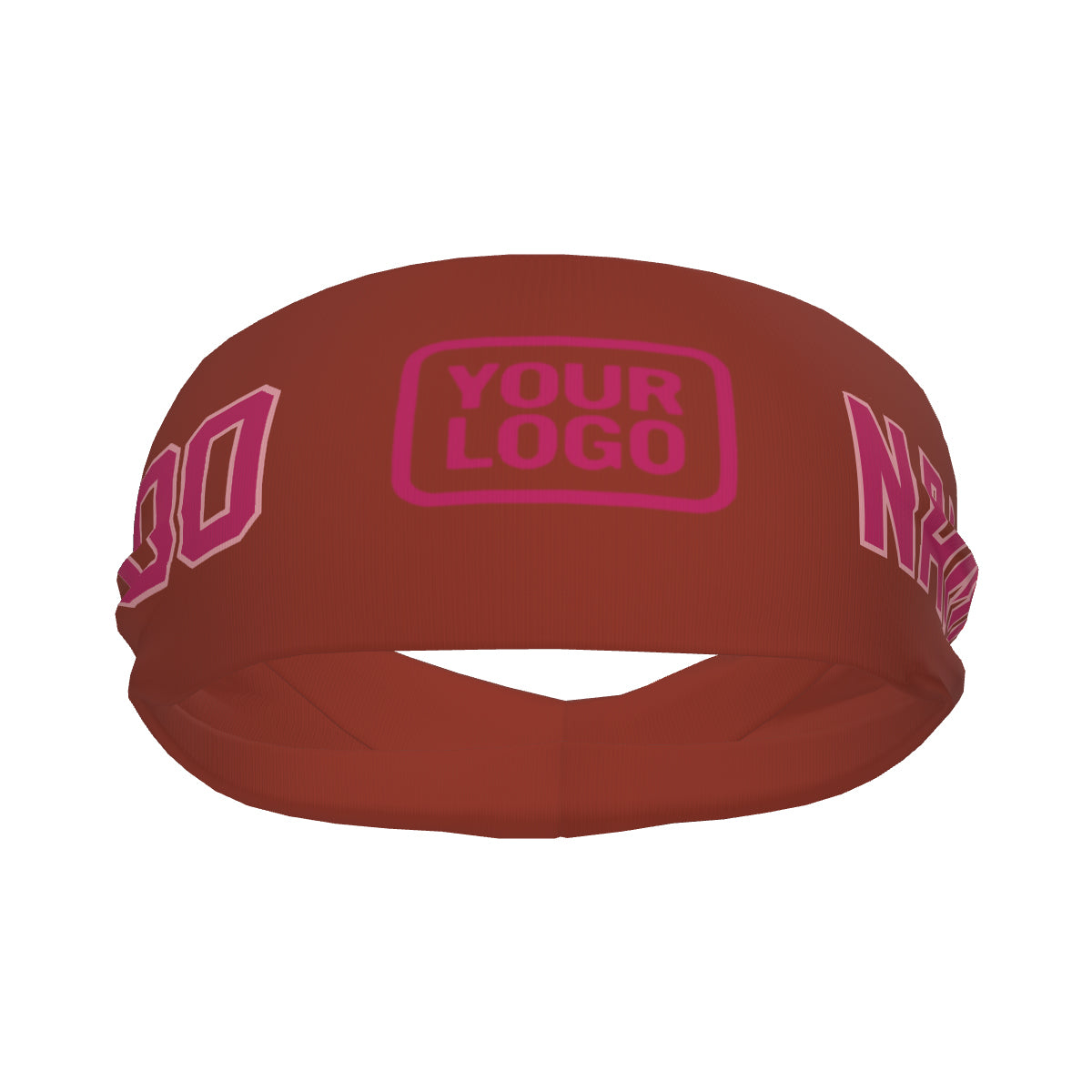 Custom Coral Red Pink Sports headband