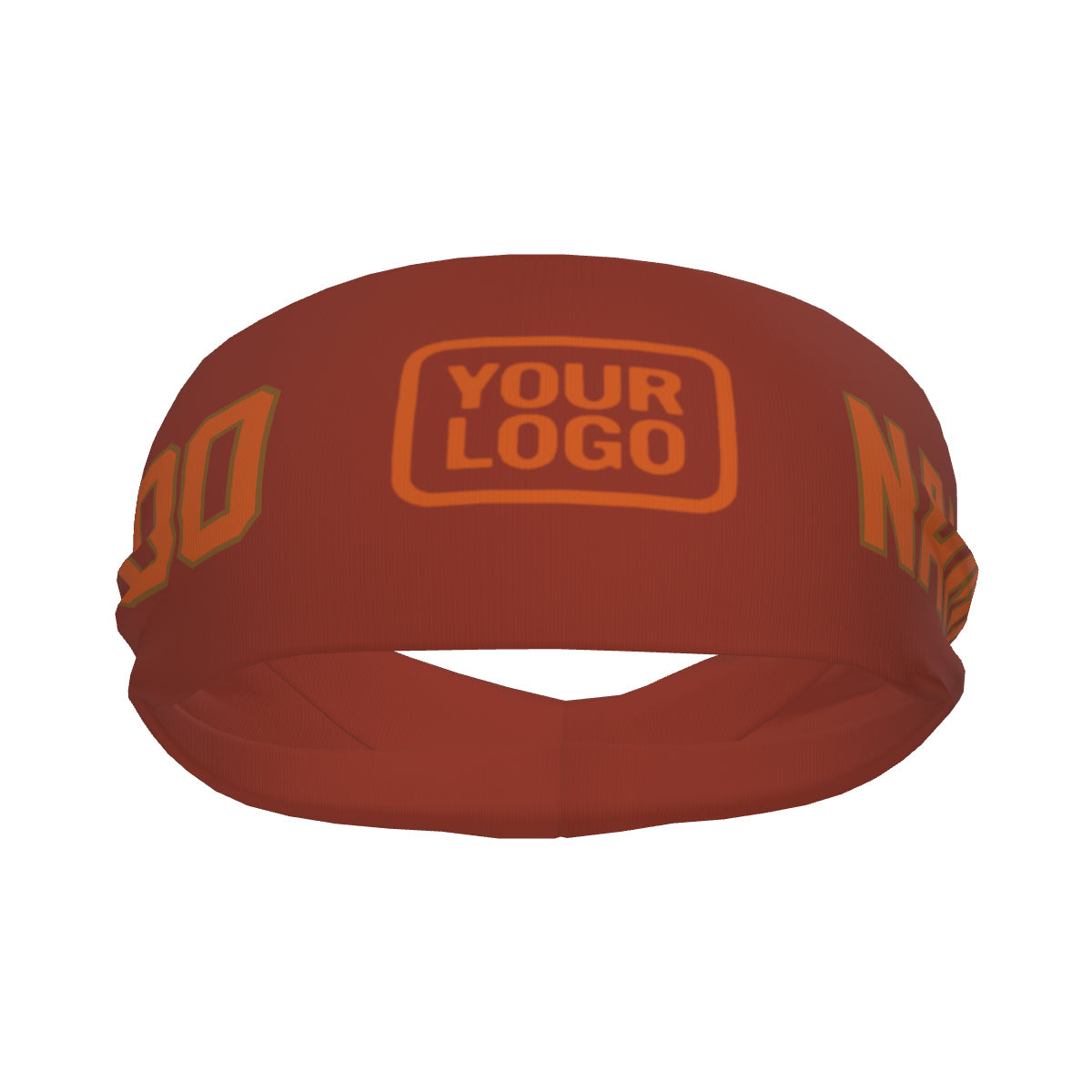 Custom Coral Red Orange Sports headband