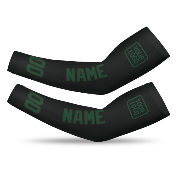 Custom Black Green Arm Sleeve