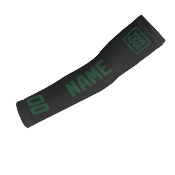 Custom Black Green Arm Sleeve