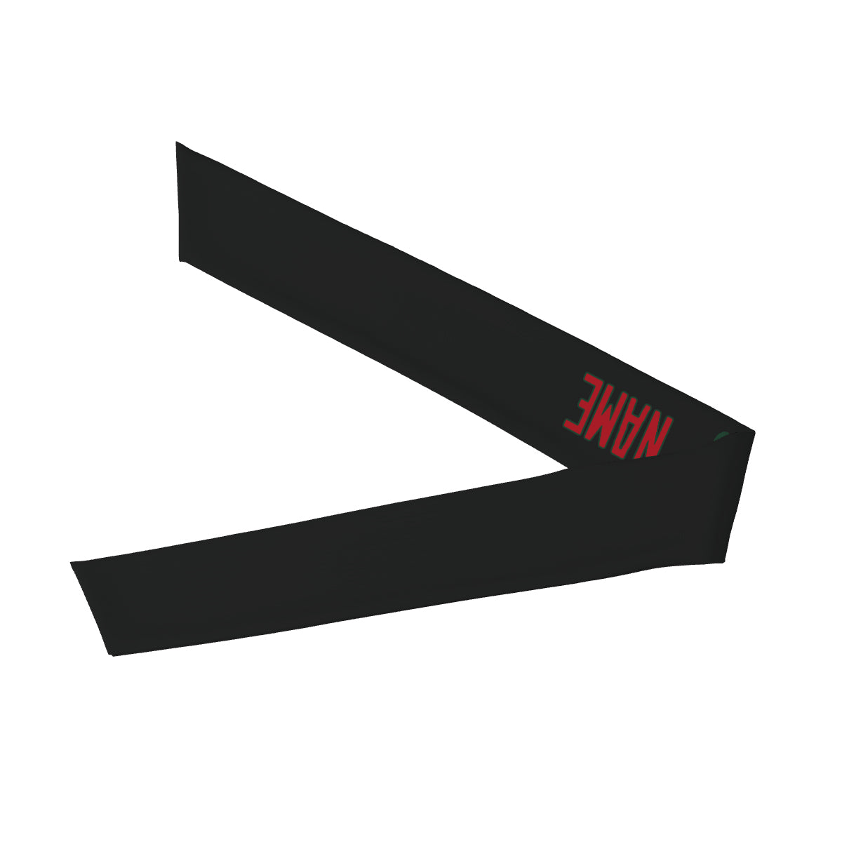 Custom Black Red Headband