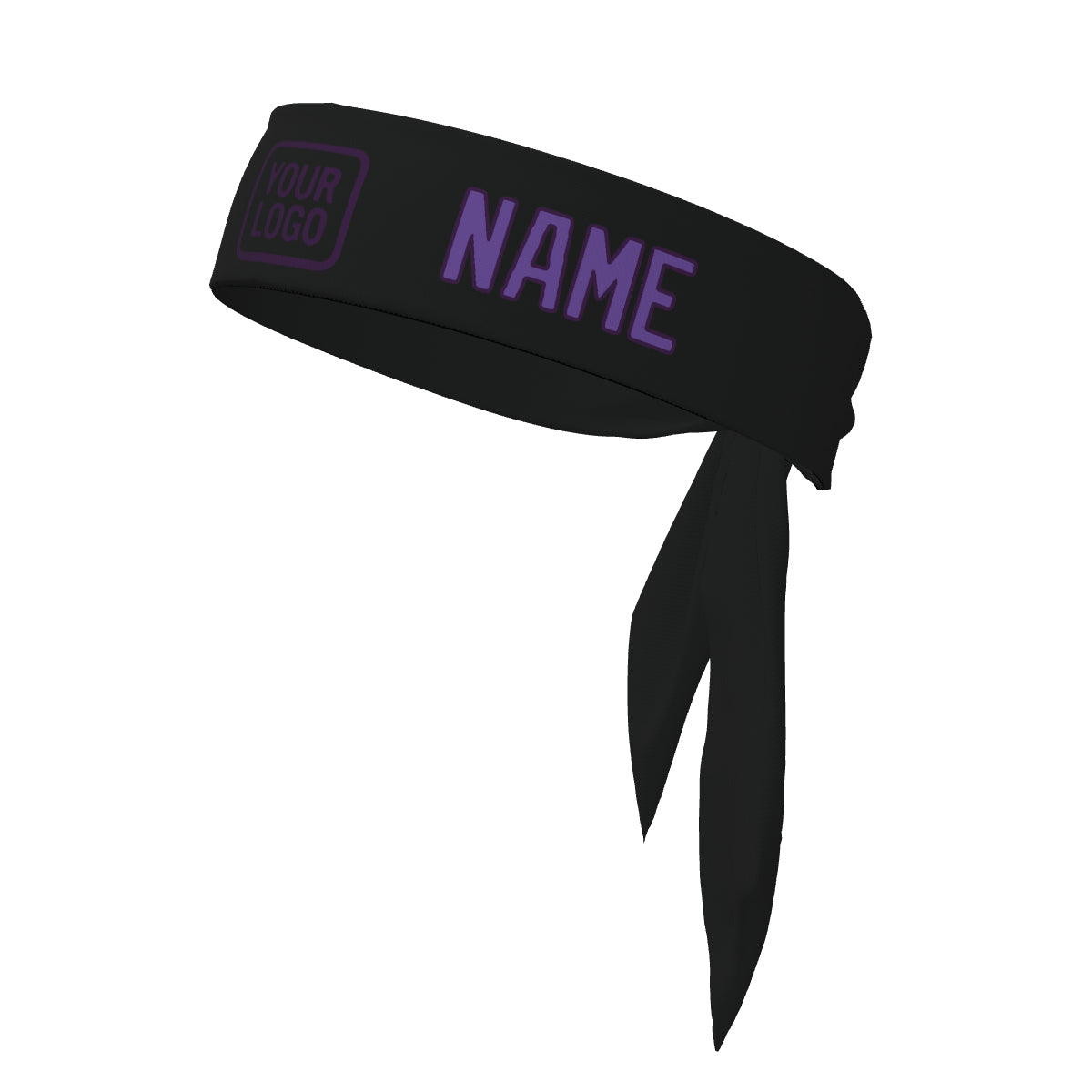 Custom Black Light Purple Headband