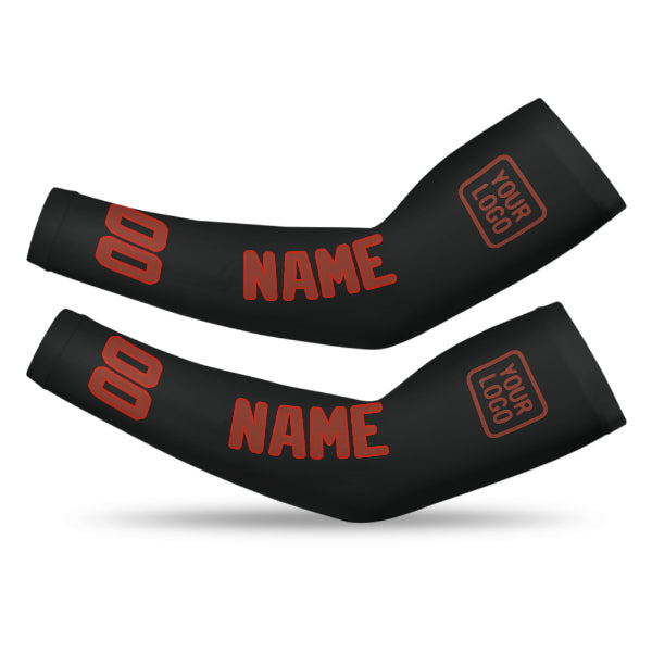 Custom Black Coral Red Arm Sleeve