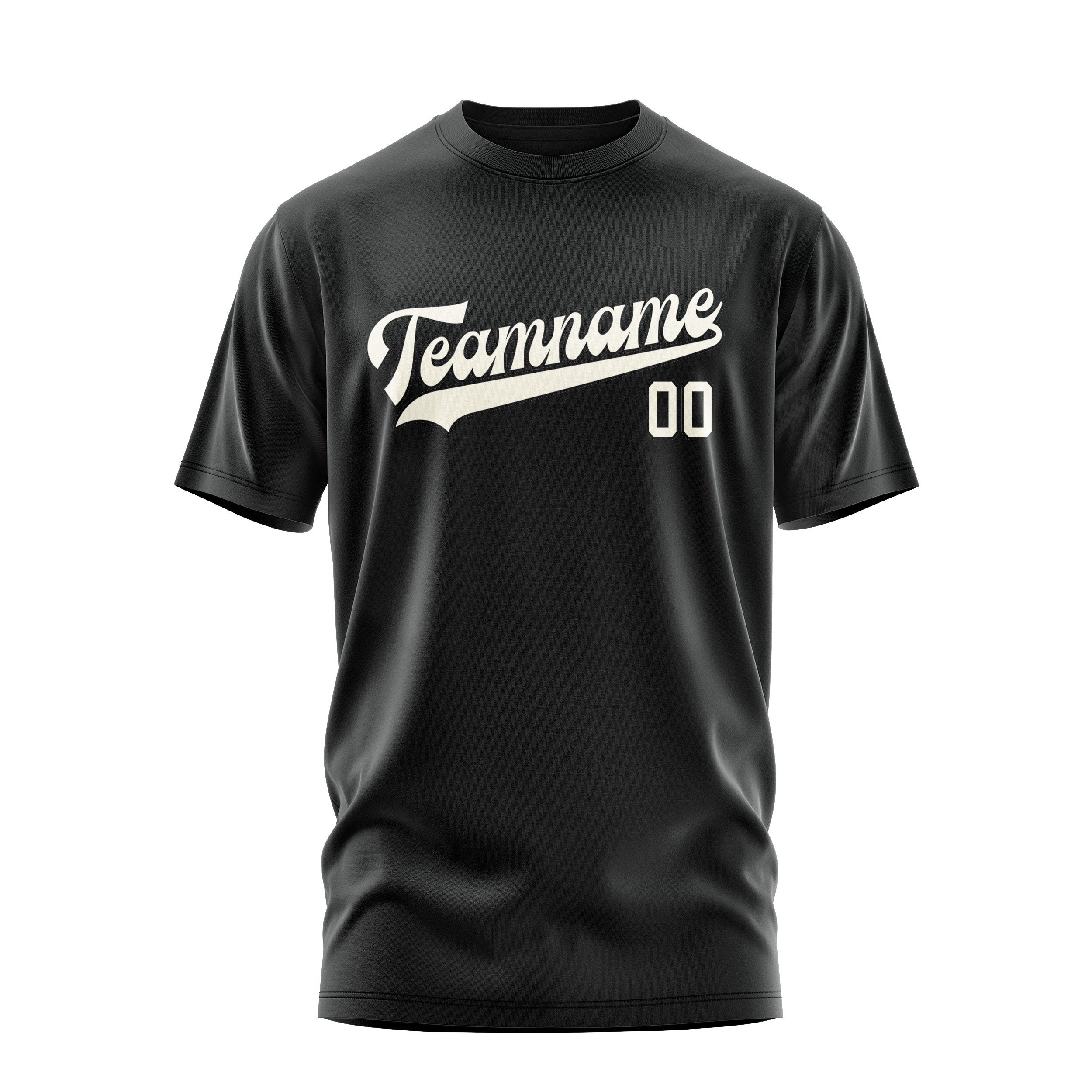 Custom Black Cream T-Shirt