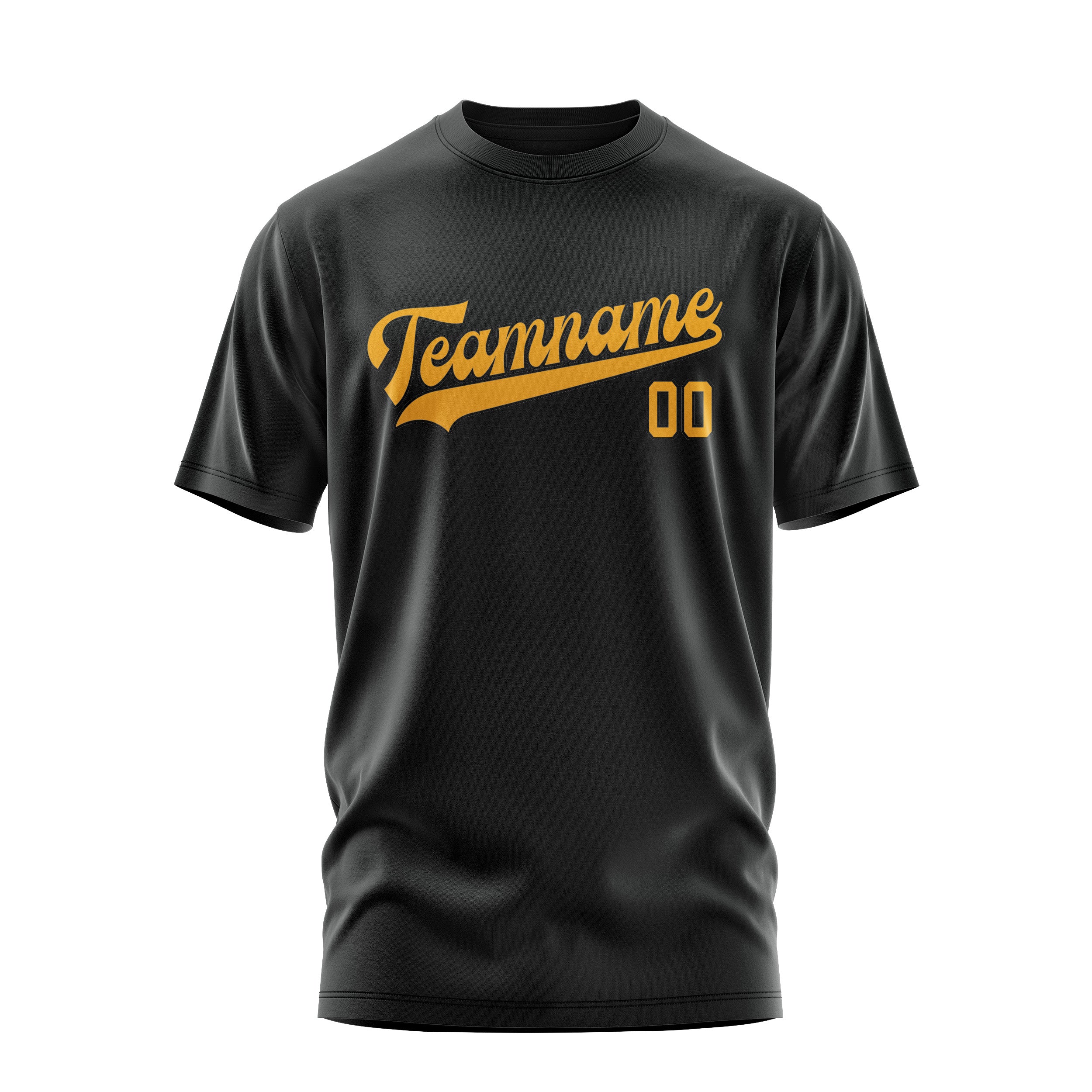 Custom Black Yellow T-Shirt