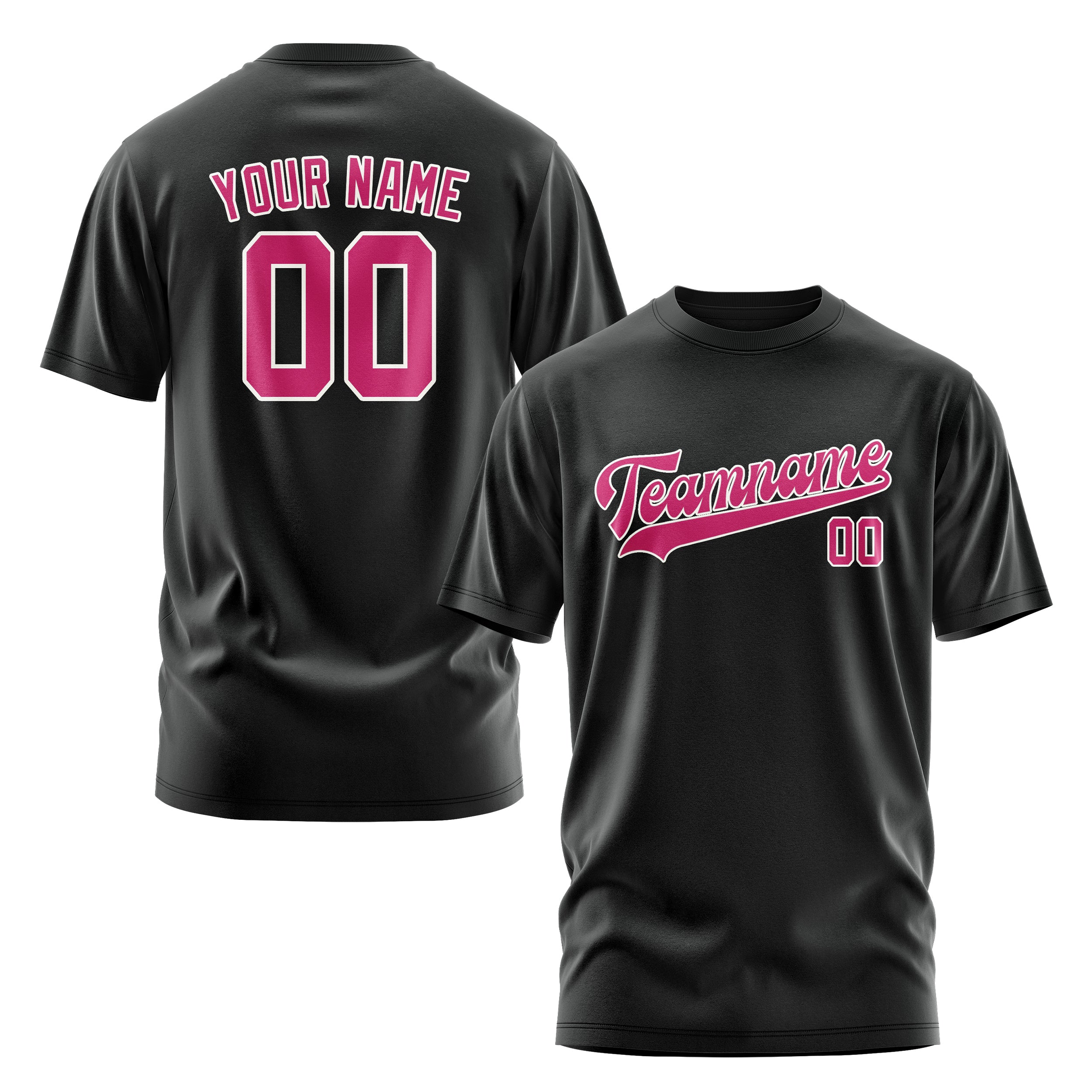 Custom Black Pink T-Shirt