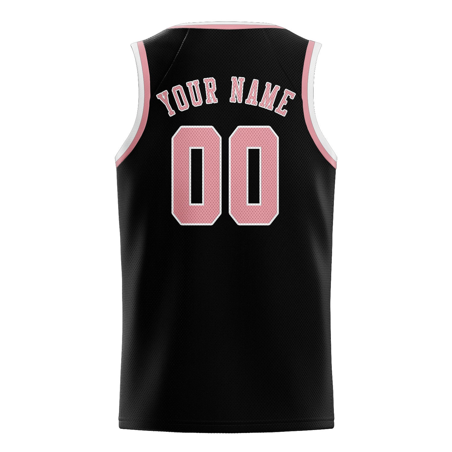 Custom Black Light Pink Basketball Jersey