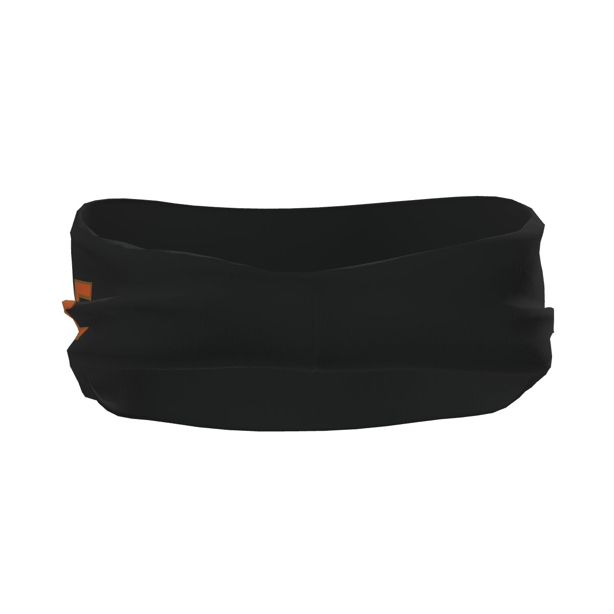 Custom Black Orange Sports headband