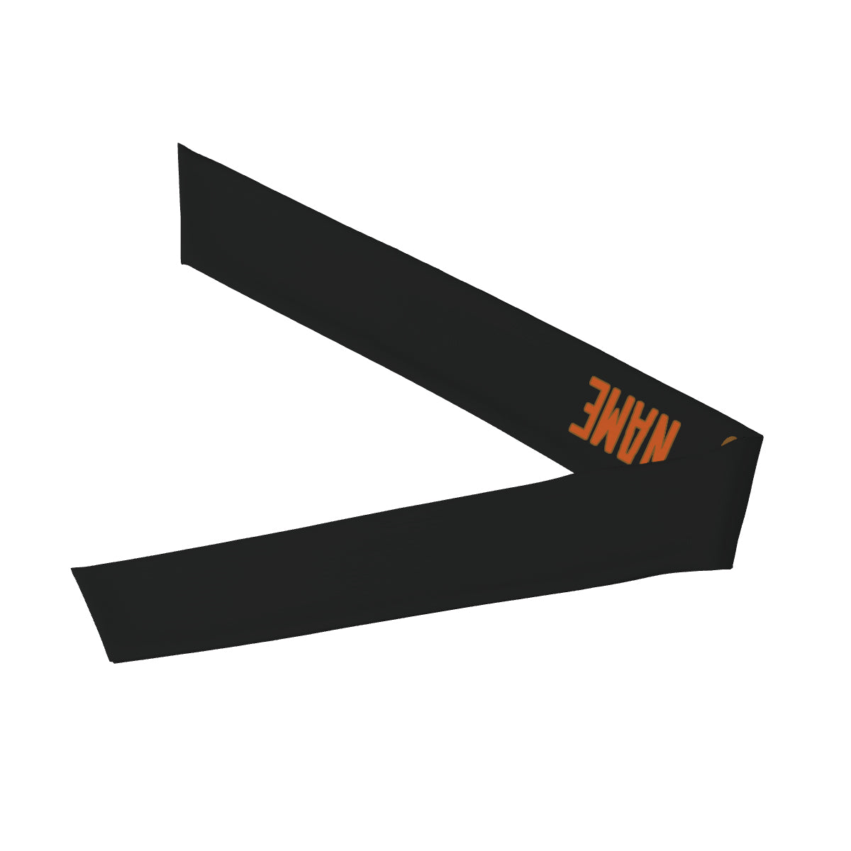 Custom Black Orange Headband