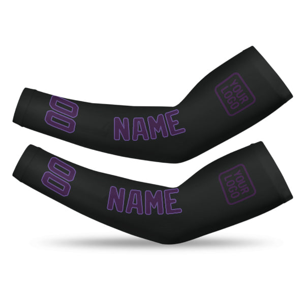 Custom Black Purple Arm Sleeve