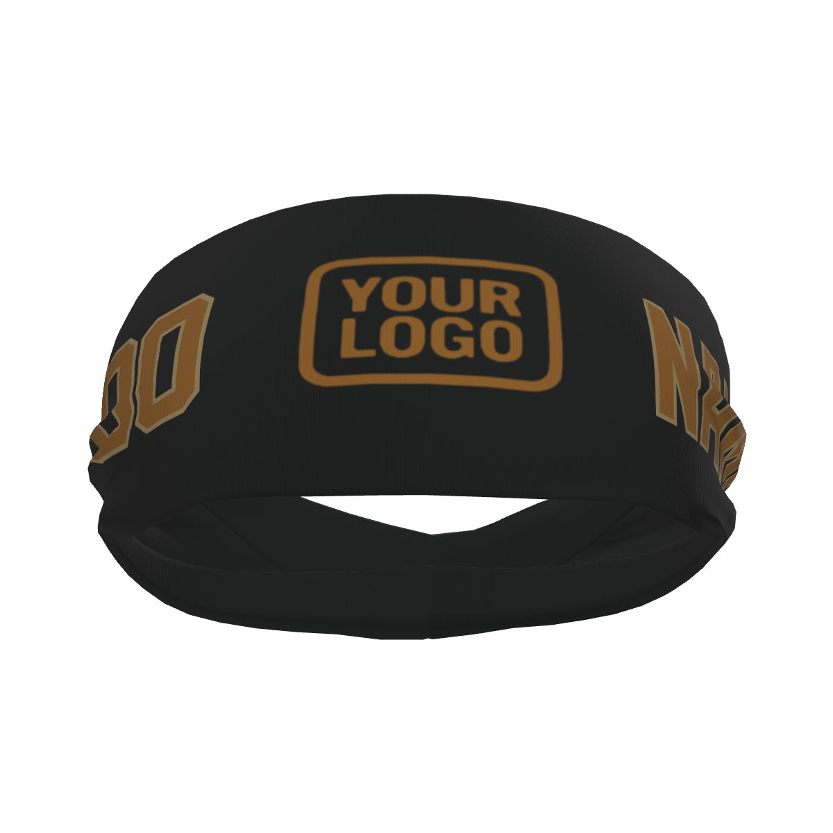 Custom Black Khaki Sports headband