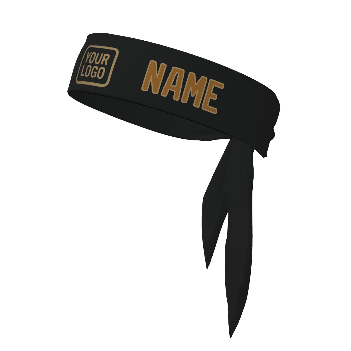 Custom Black Khaki Headband