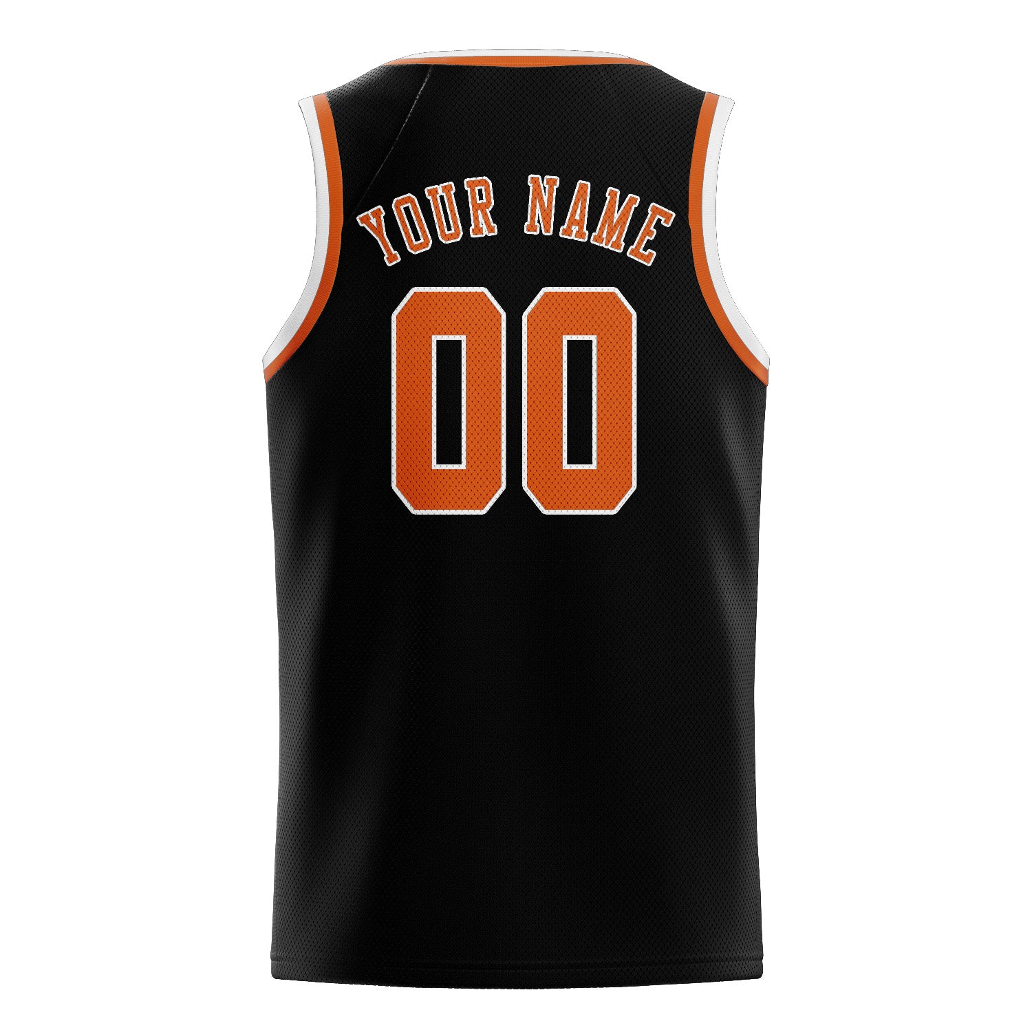 Custom Black Orange Basketball Jersey