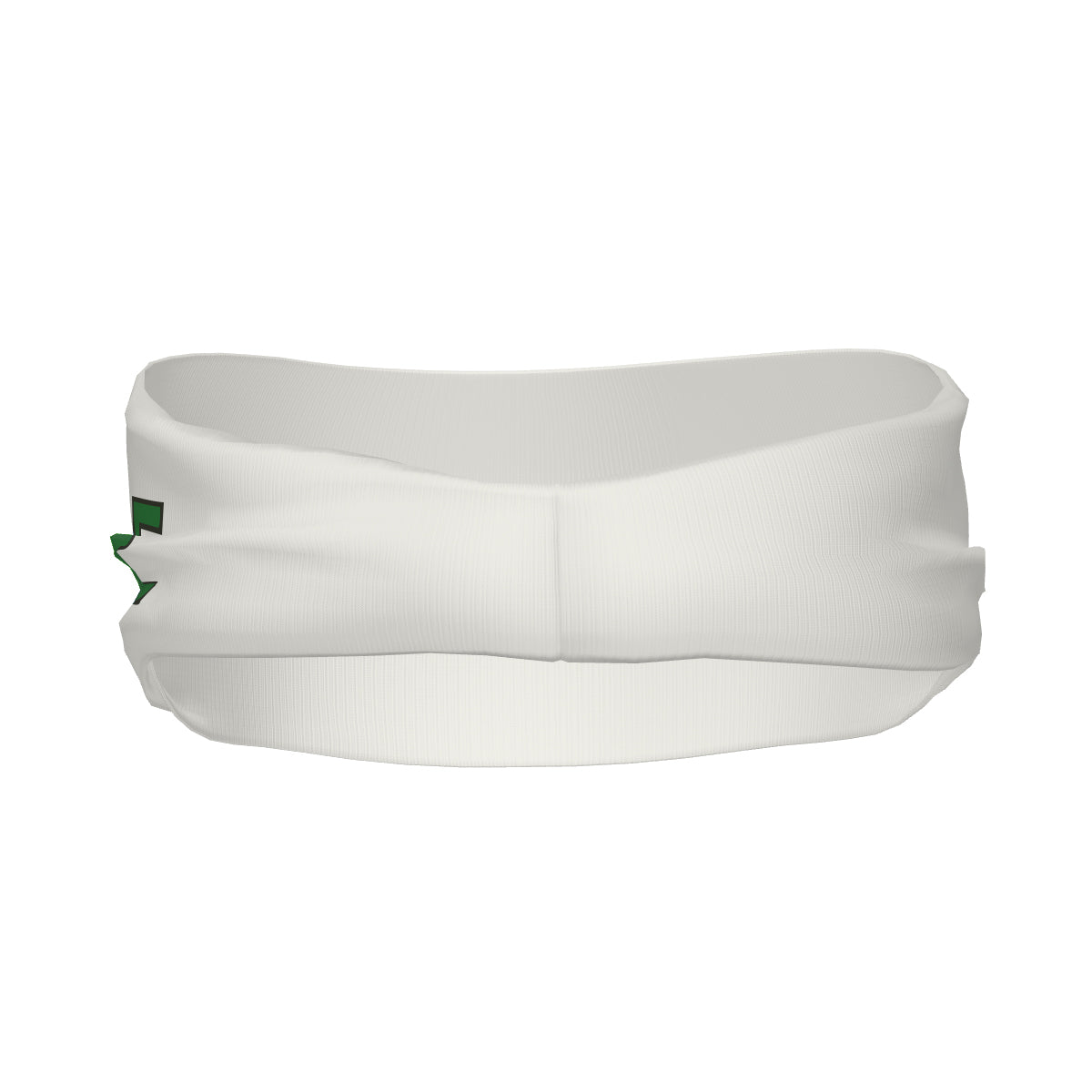Custom White Emerald Green Sports headband