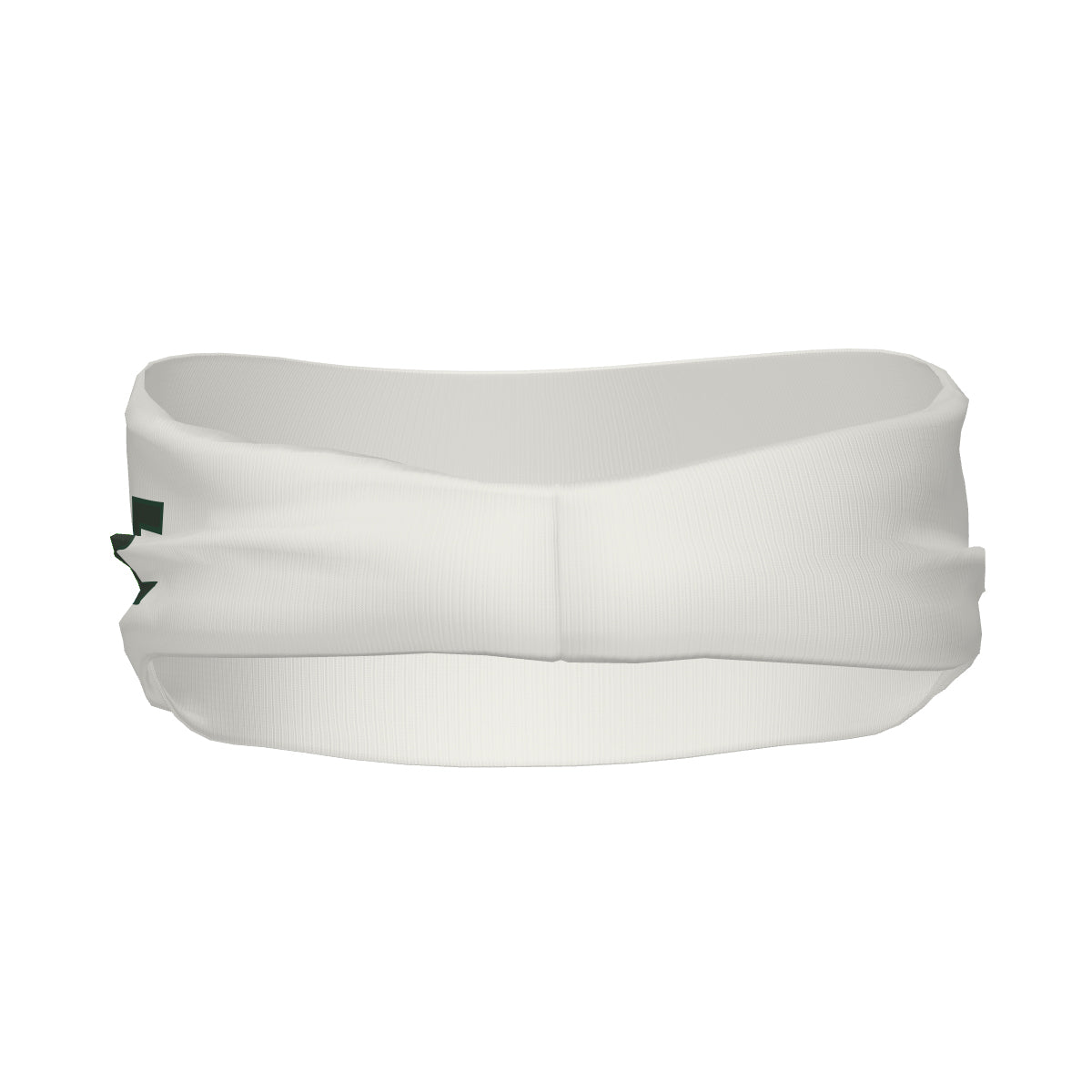 Custom White Dark Green Sports headband