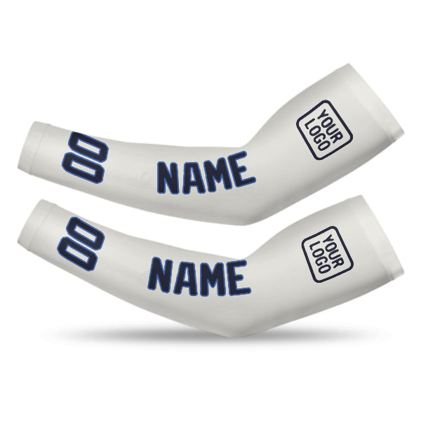 Custom White Navy Arm Sleeve