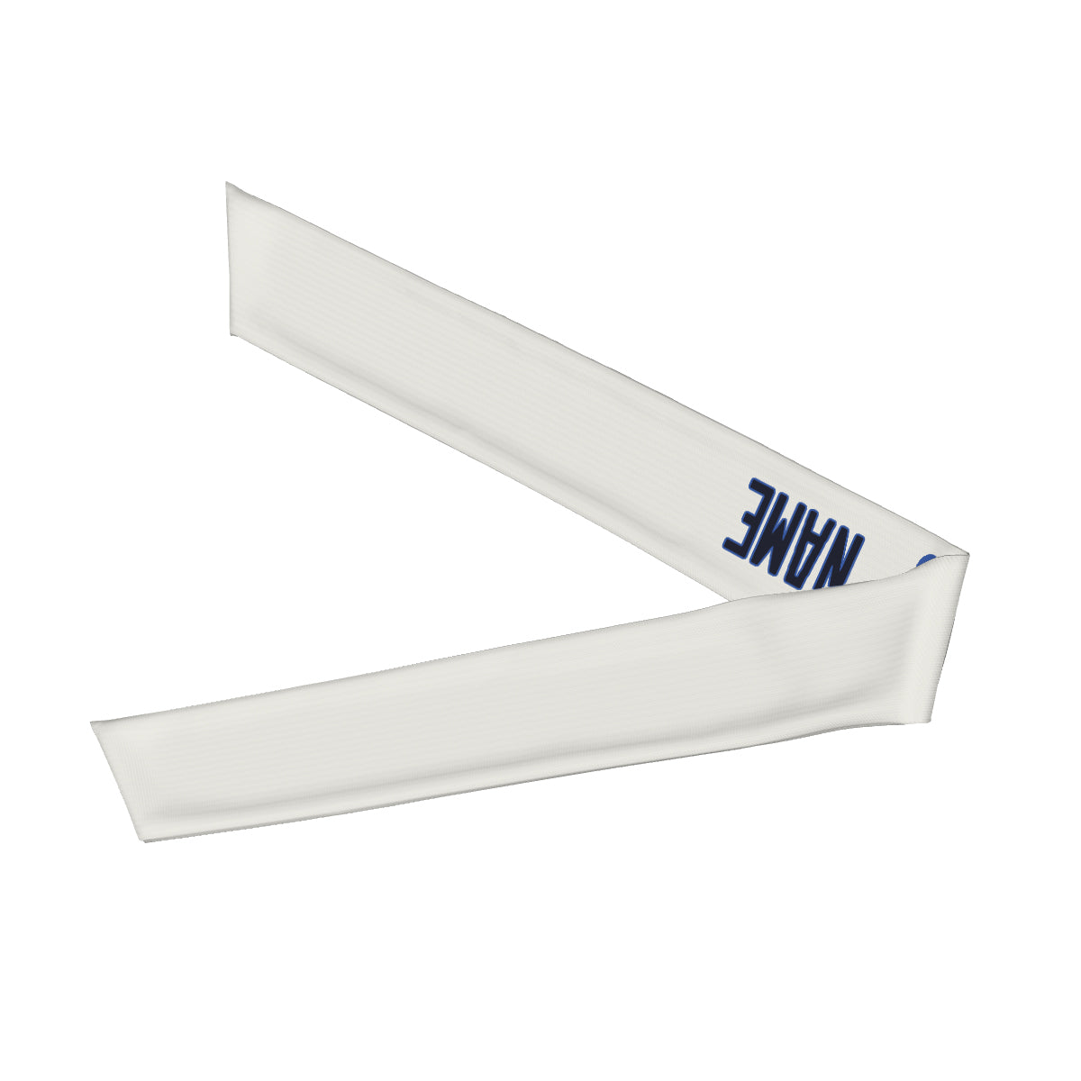Custom White Navy Headband
