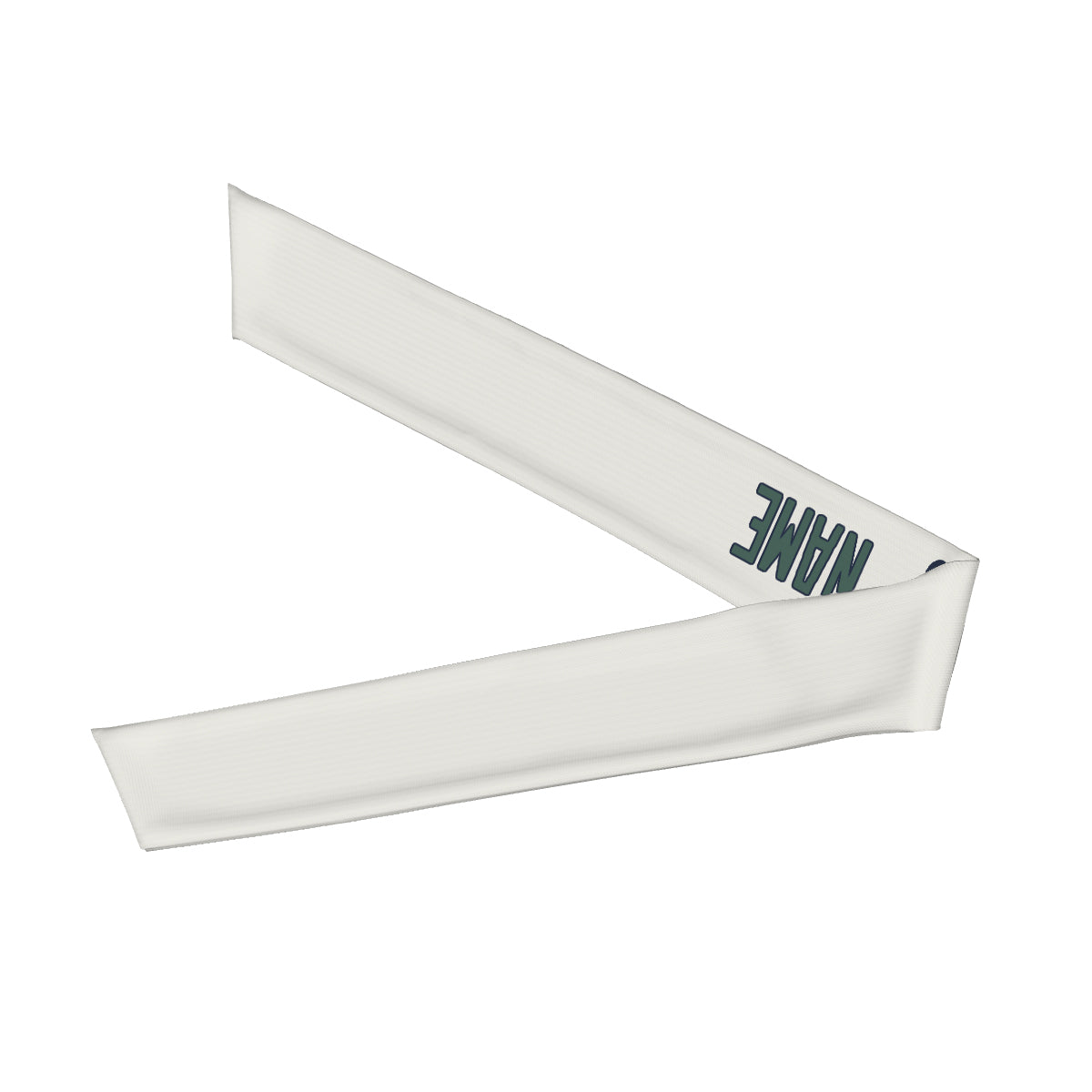 Custom White Blue Green Headband
